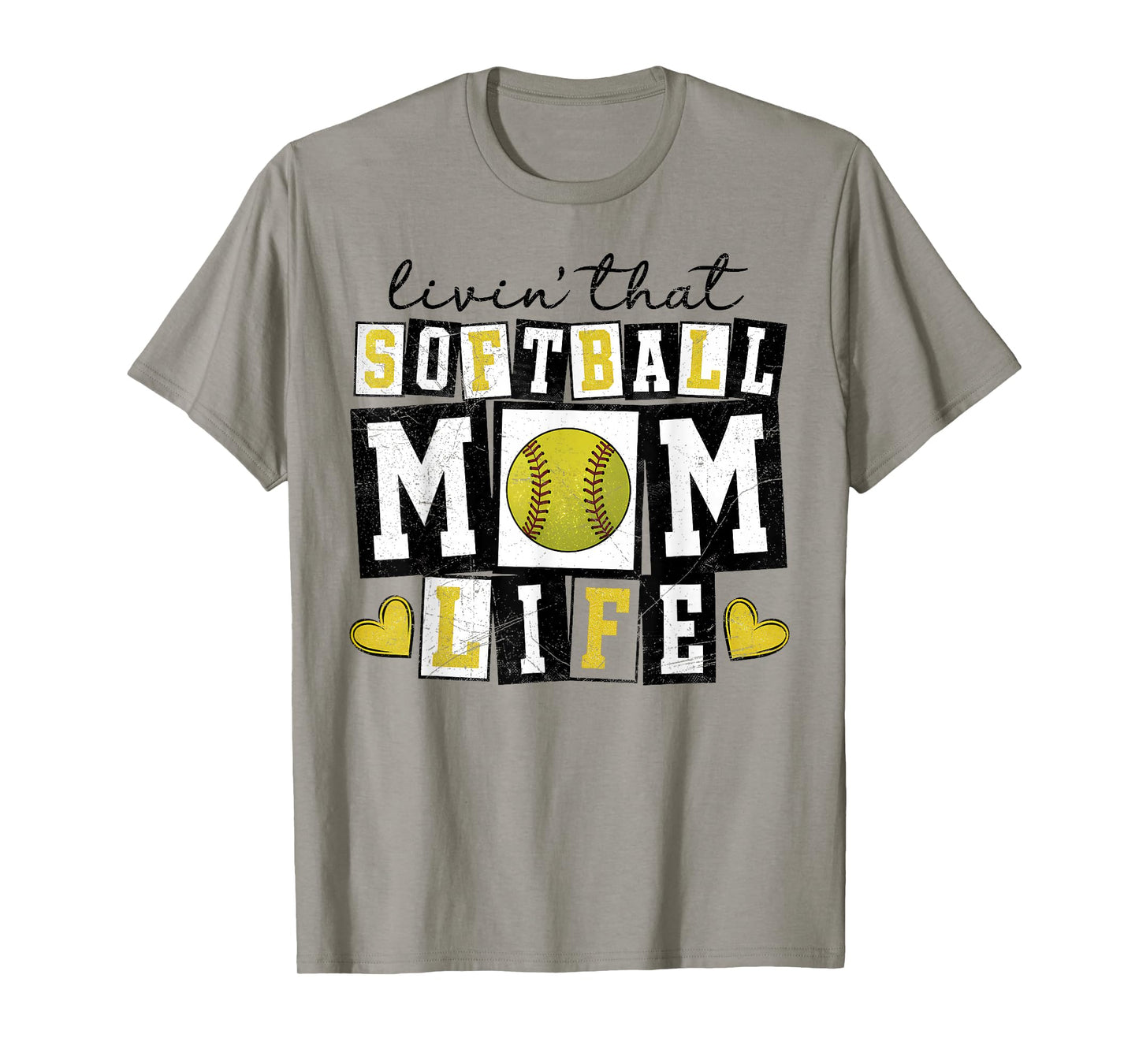 Loving That Softball Mom Life Mother Mama Girl Women T-Shirt