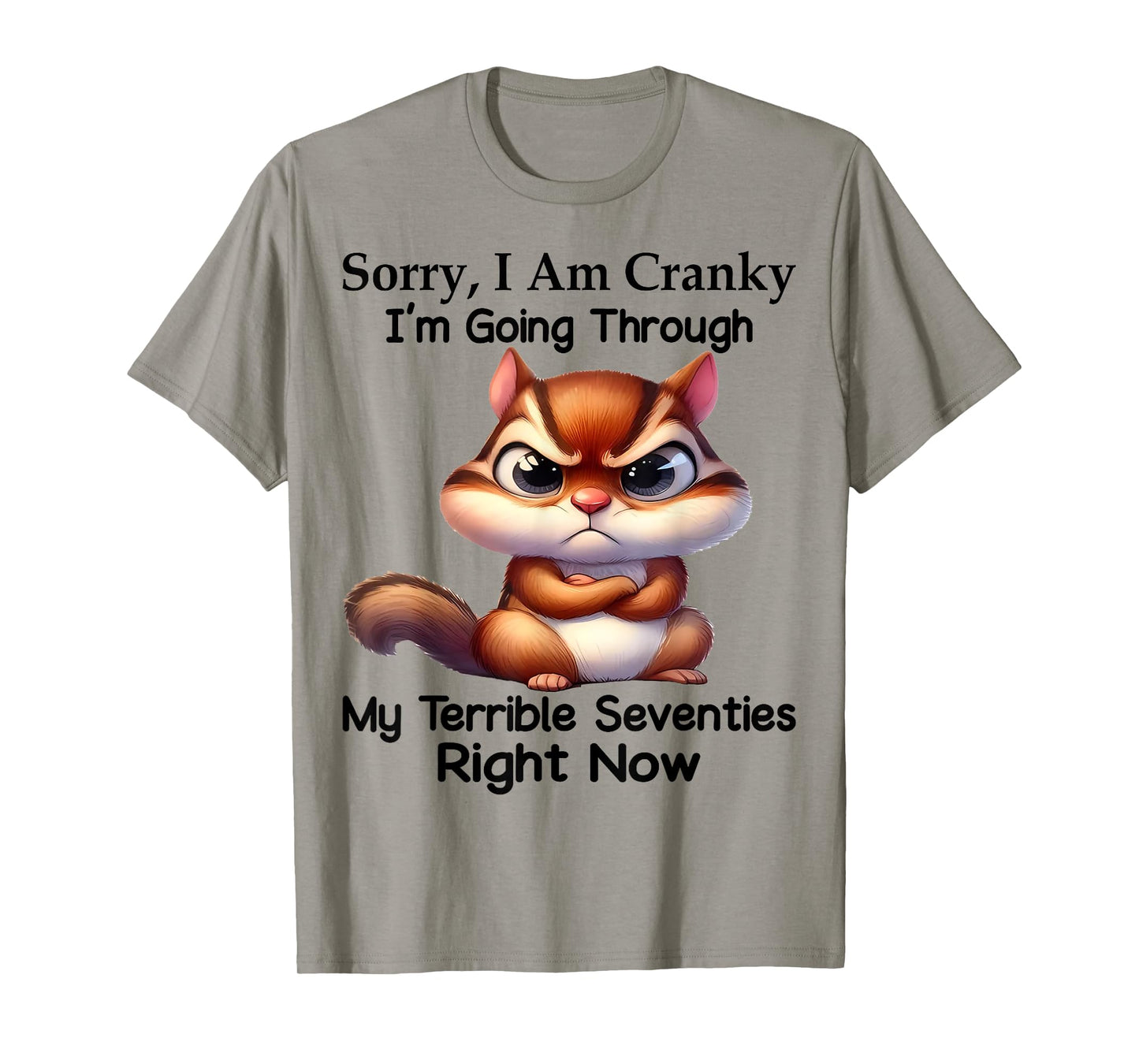 Cute Squirrel Sorry I Am Cranky I'm Going Through T-Shirt