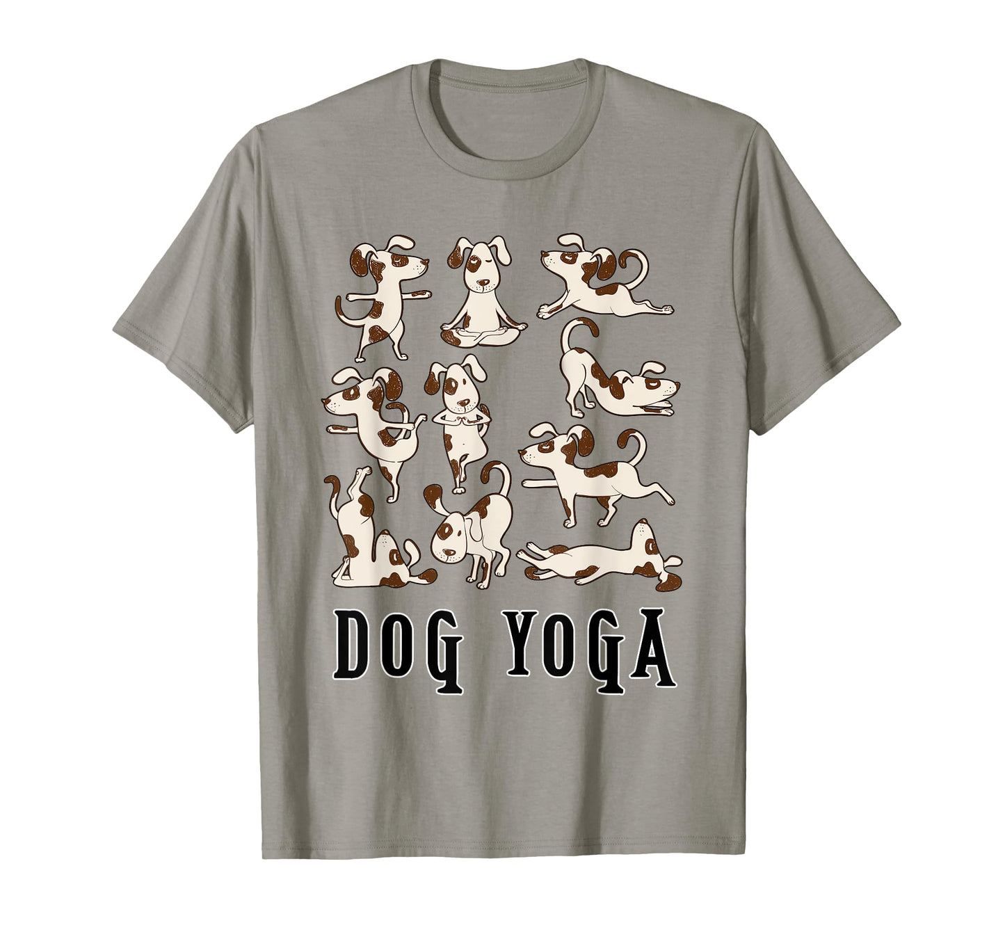 Fun Dog Yoga Gift T Shirt - Cute Family Wear Lt T-Shirt