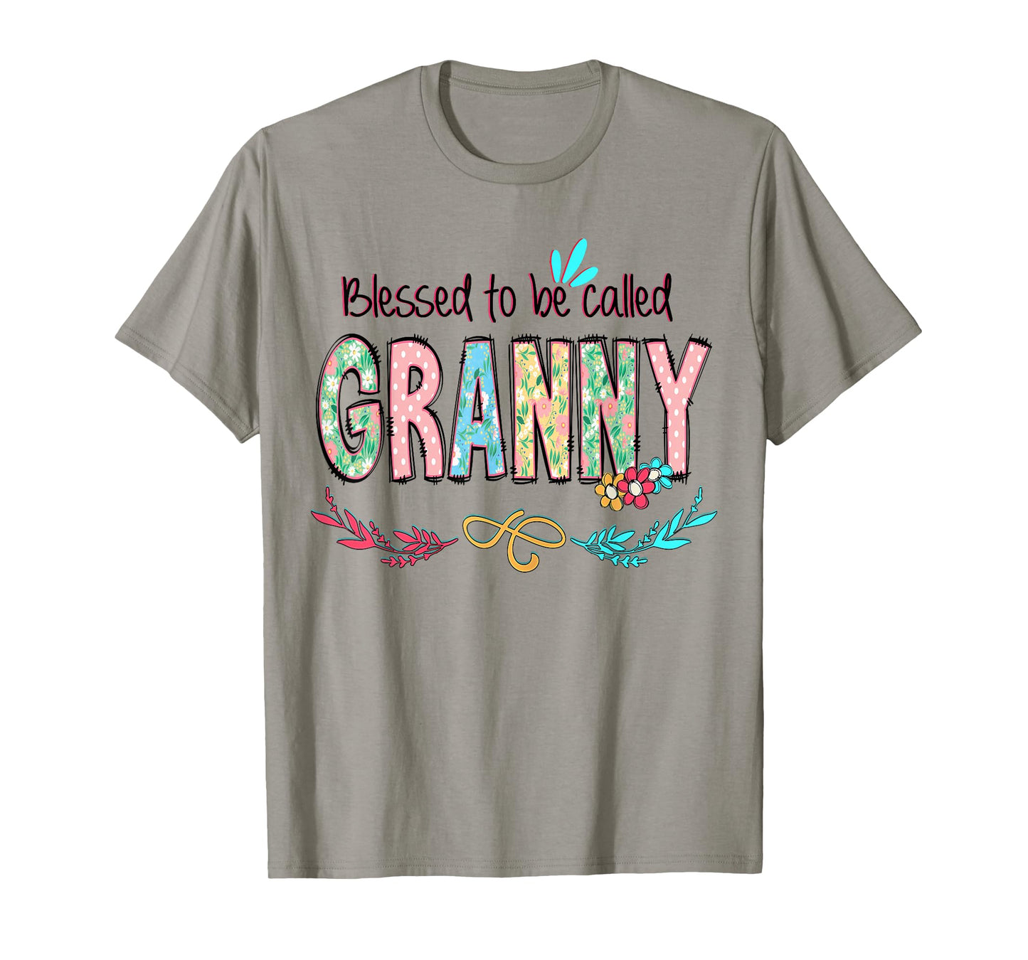 Blessed to Be Called Granny Floral Mother's Day T-Shirt