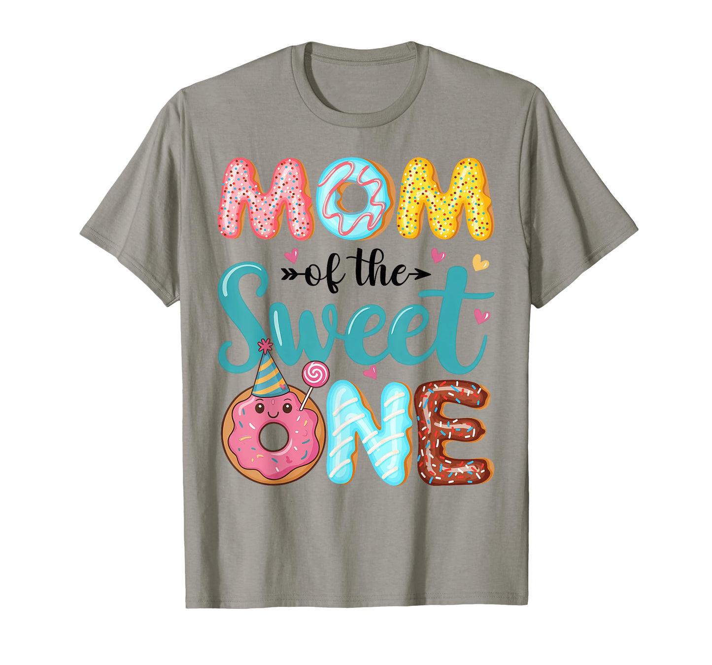 Mom Of The Sweet One 1st Birthday Girl Donut Party T-Shirt