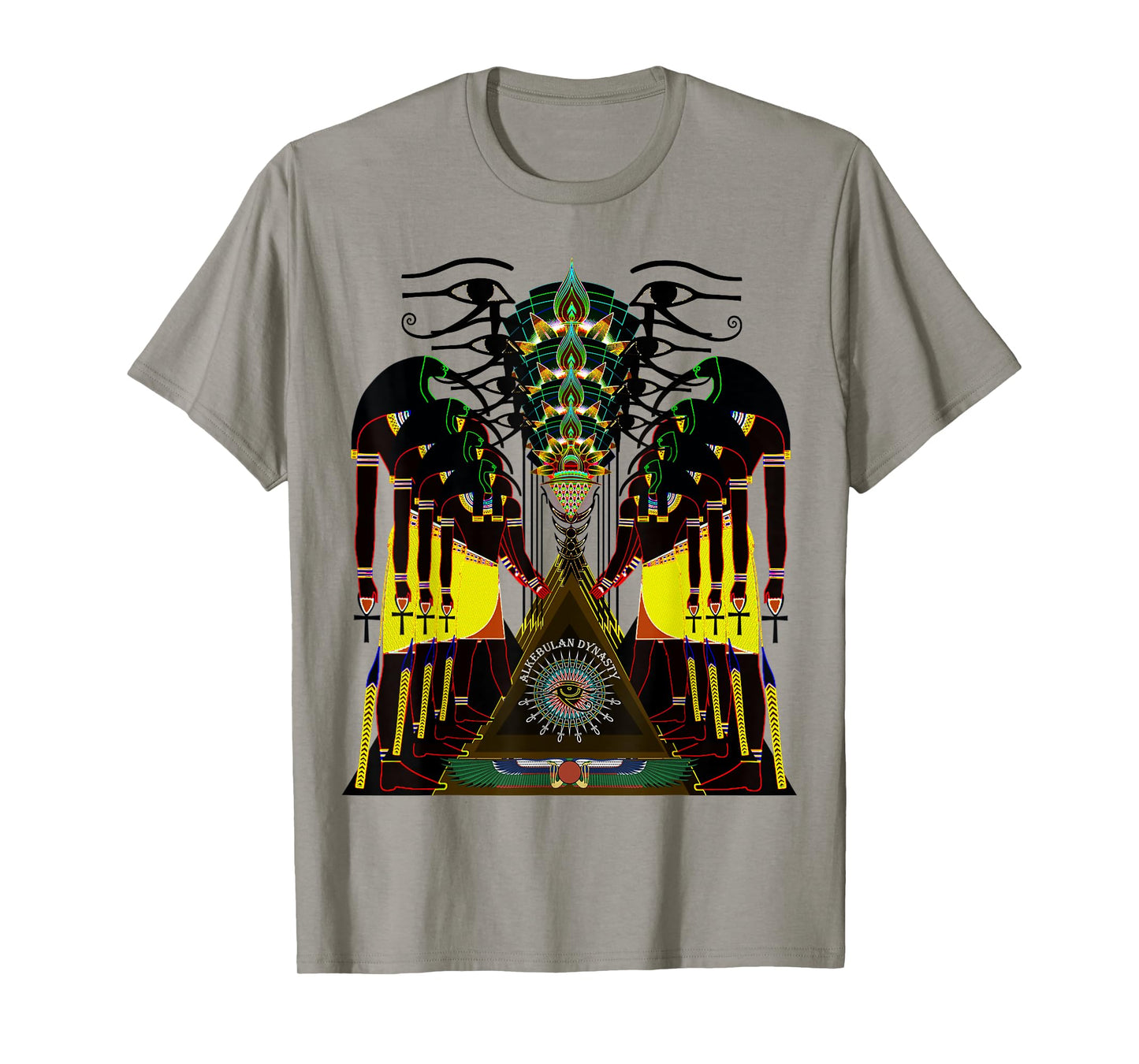 Psychedelic Fractal Ancient Egyptian God Thoth Tehuti T-Shirt