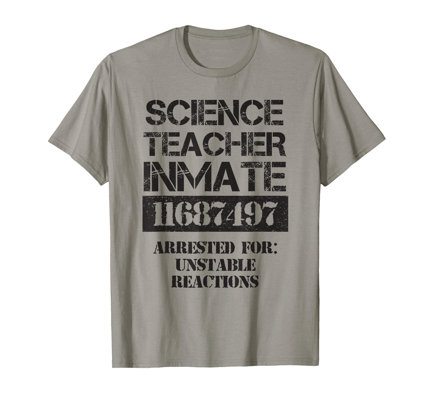 Funny Halloween Science Teacher Prisoner Costume T-Shirt