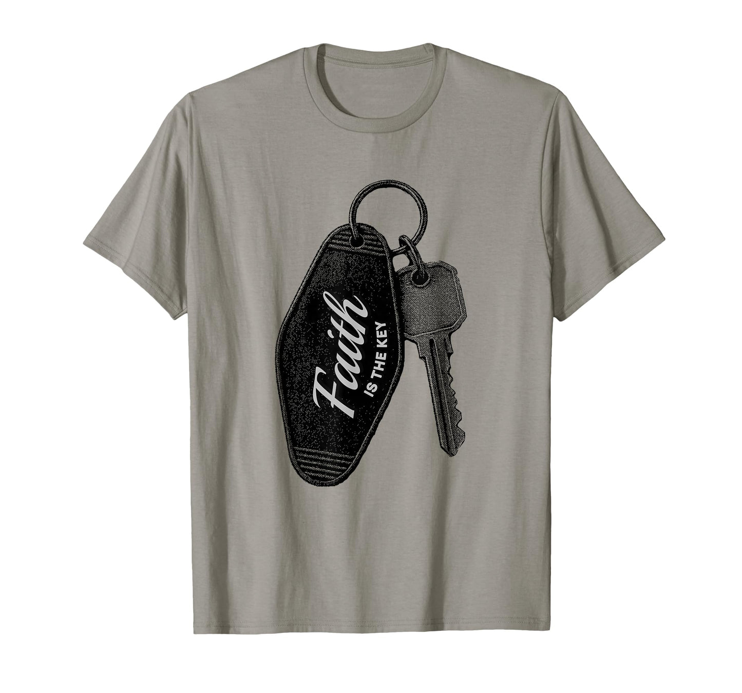 Faith is The Key Christian Inspirational Religious Graphic T-Shirt