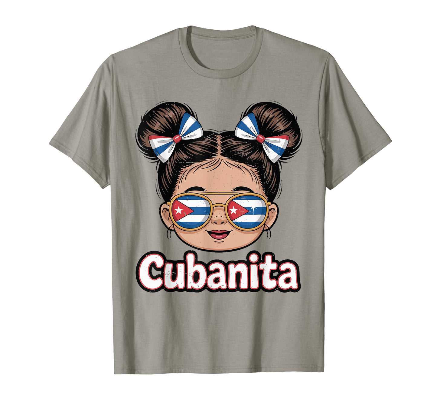 Toddler Girl Cuban Cubanita Hispanic Heritage Month Cuba T-Shirt