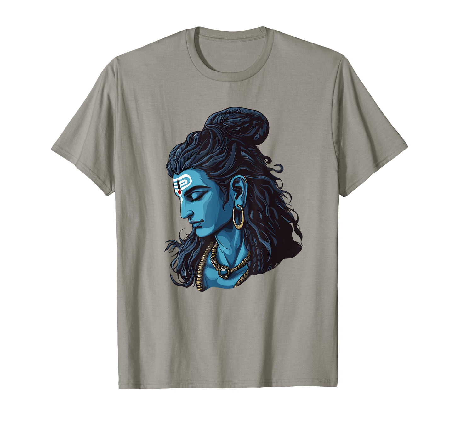 Peaceful Lord Shiva Bholenath with Rudraksha and Tilak T-Shirt