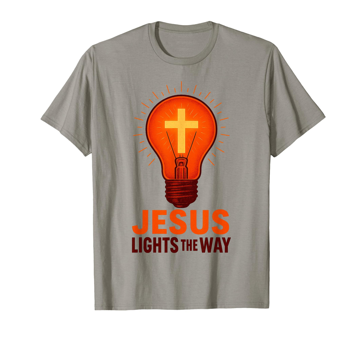 Jesus Lights The Way Christian Faith Quote T-Shirt