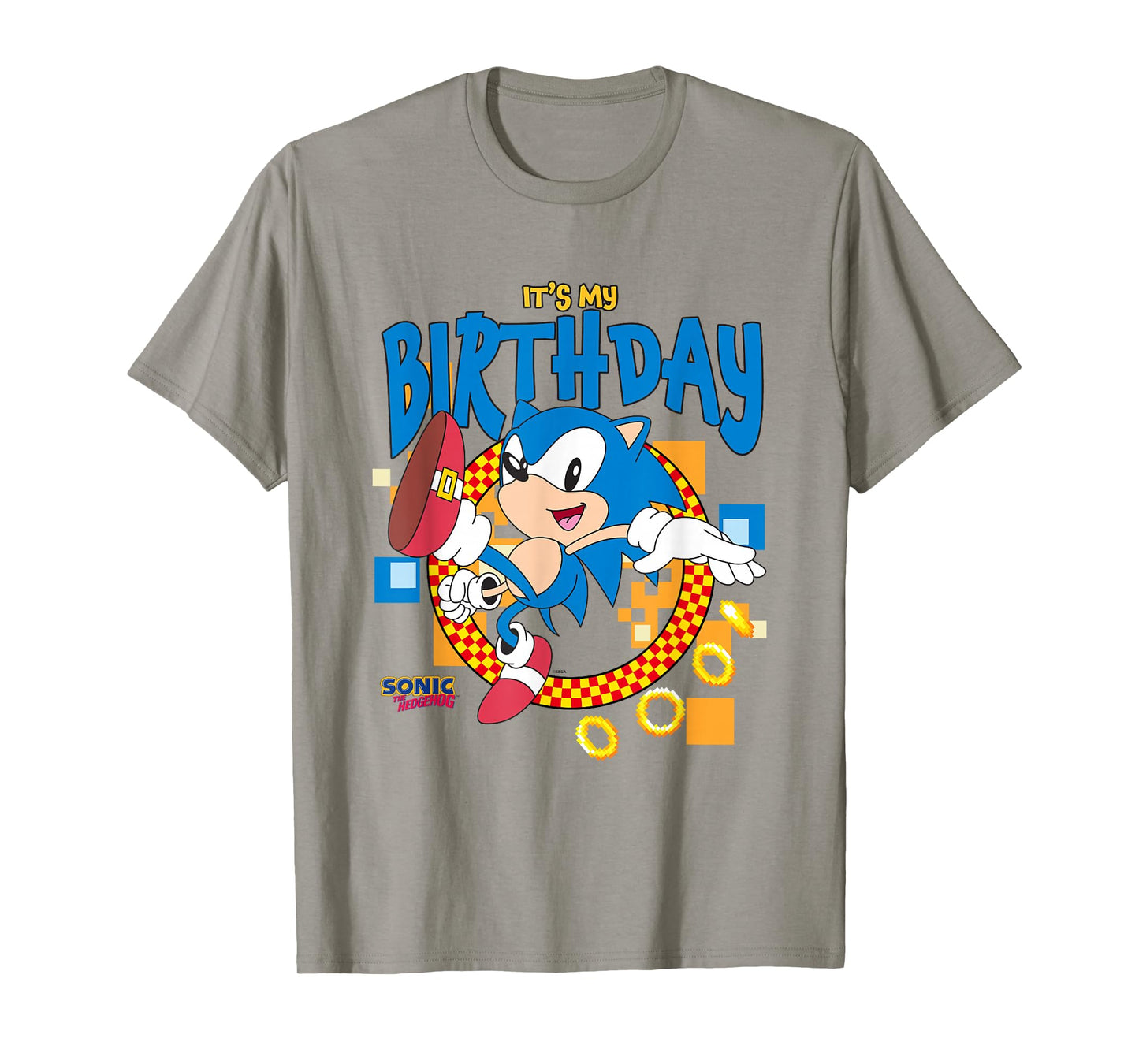 Sonic The Hedgehog Birthday It's My Birthday Cheering Sonic T-Shirt