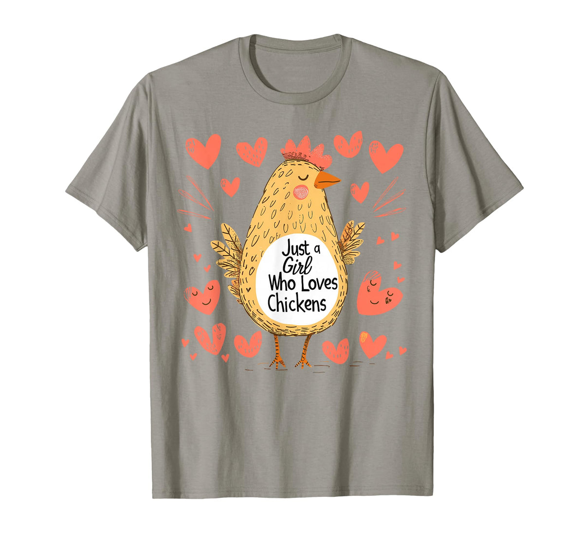 Funny Chicken Lovers Gift Just A Girl Who Loves Chickens T-Shirt