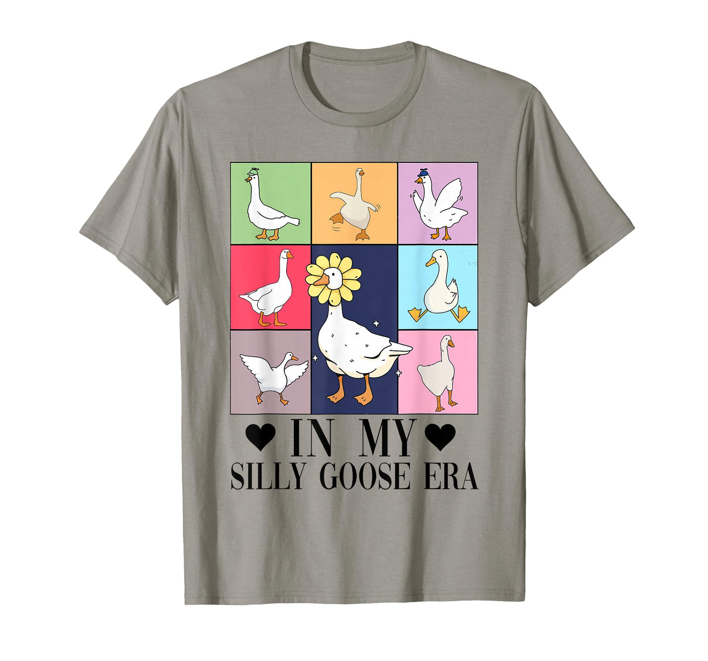 Retro In My Silly Goose Era Funny Animal Lover T-Shirt