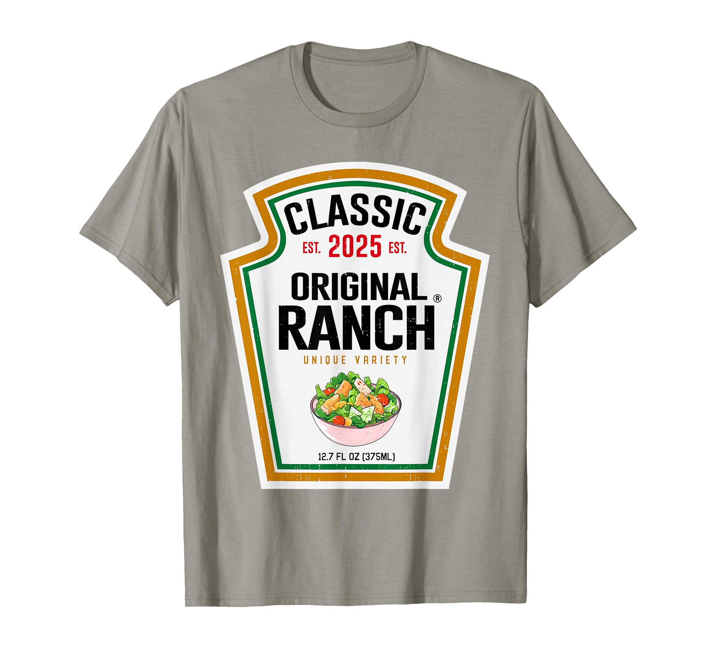 Ranch Sauce Green Salad Dressing Condiment DIY Halloween T-Shirt