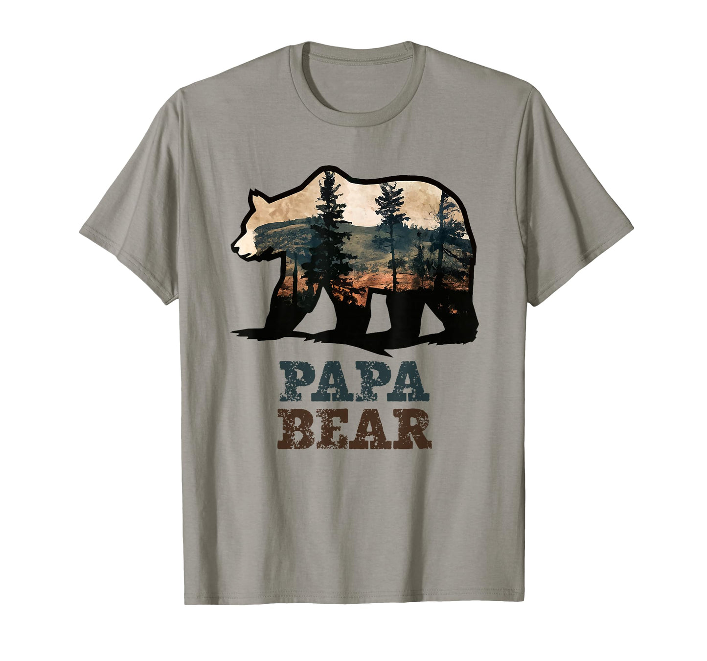 Papa Bear Vintage Retro Funny T-Shirt