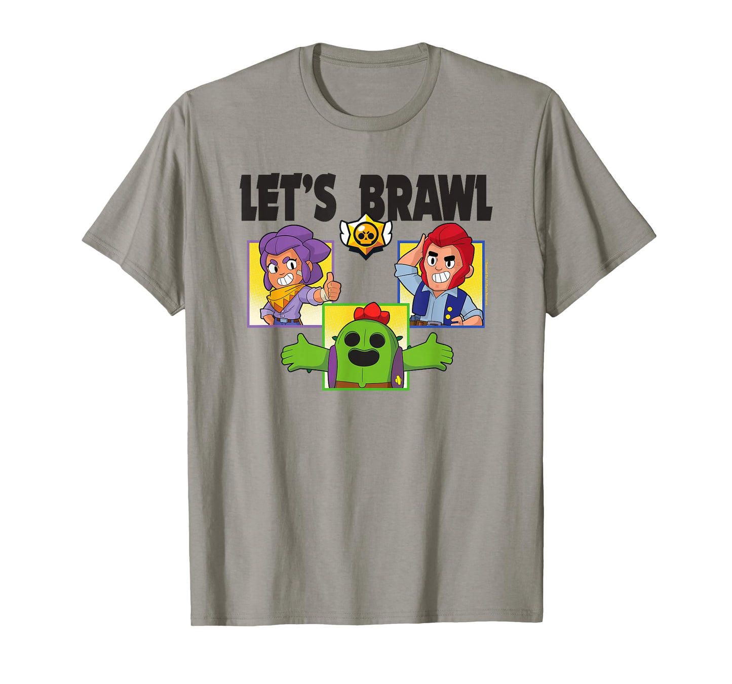 Brawl Stars Let's Brawl Colt Spike and Shelly Group Shot T-Shirt