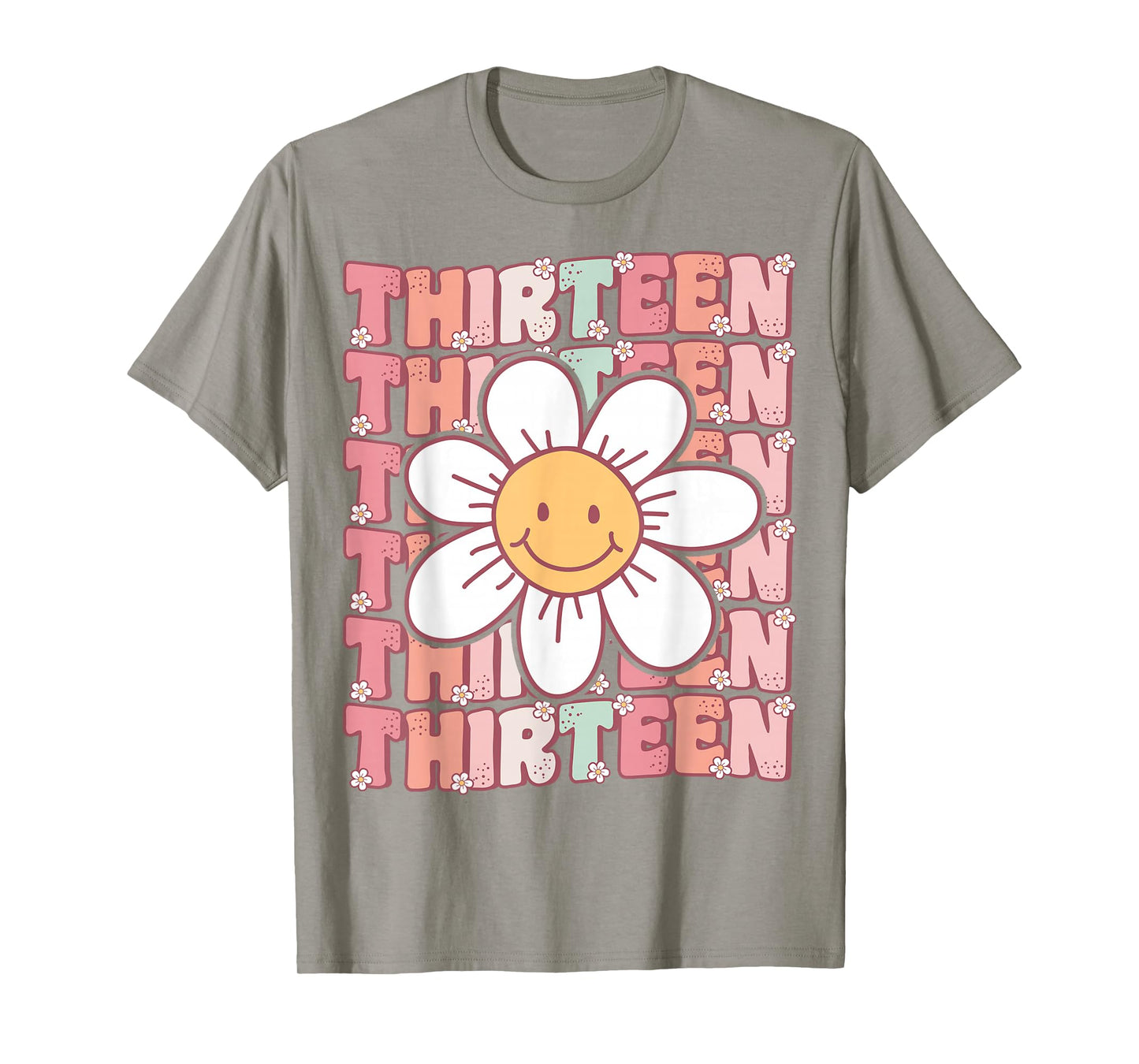 Groovy 13th Birthday Party Daisy Flower Thirteen Year Old T-Shirt
