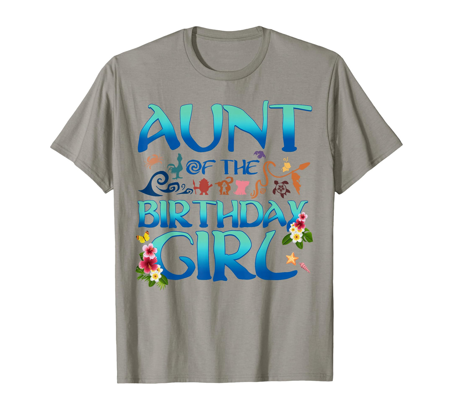 Aunt Of The Birthday Girl Matching Oceania Adventure Family T-Shirt