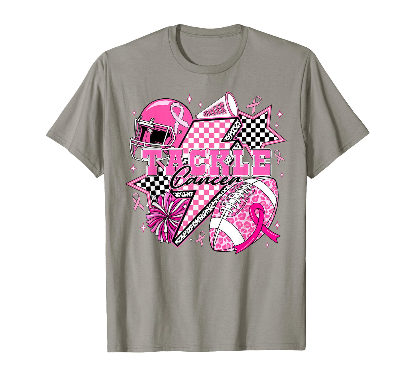Tackle Breast Cancer Awareness American Football Pink Out T-Shirt