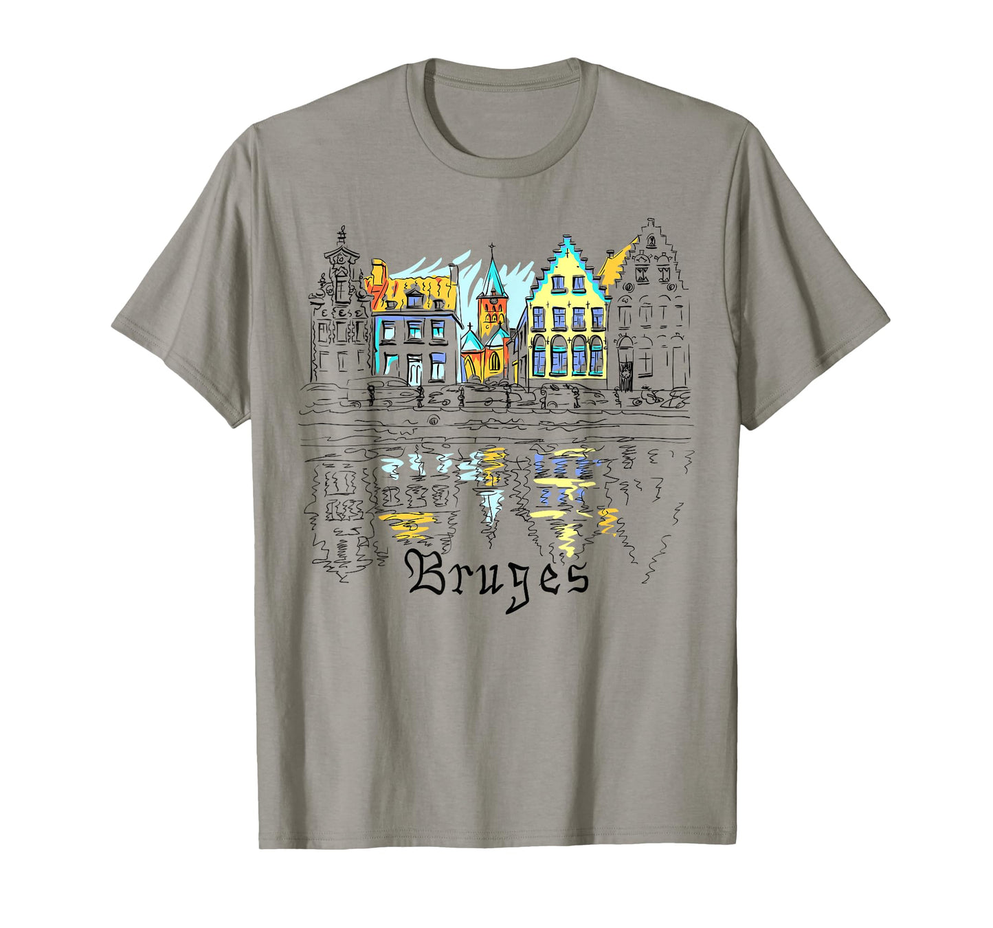 Travel Europe Belgium Bruges Family Vacation Souvenir Tee T-Shirt