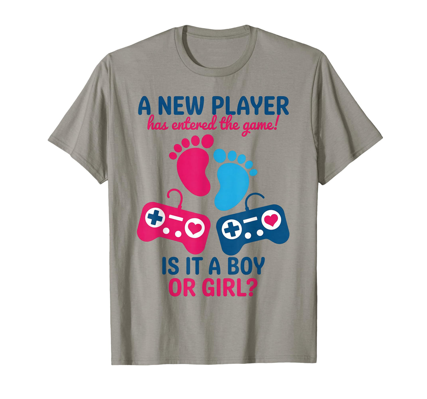 New Player Game Baby Shower Game Video Gamer Gender Reveal T-Shirt