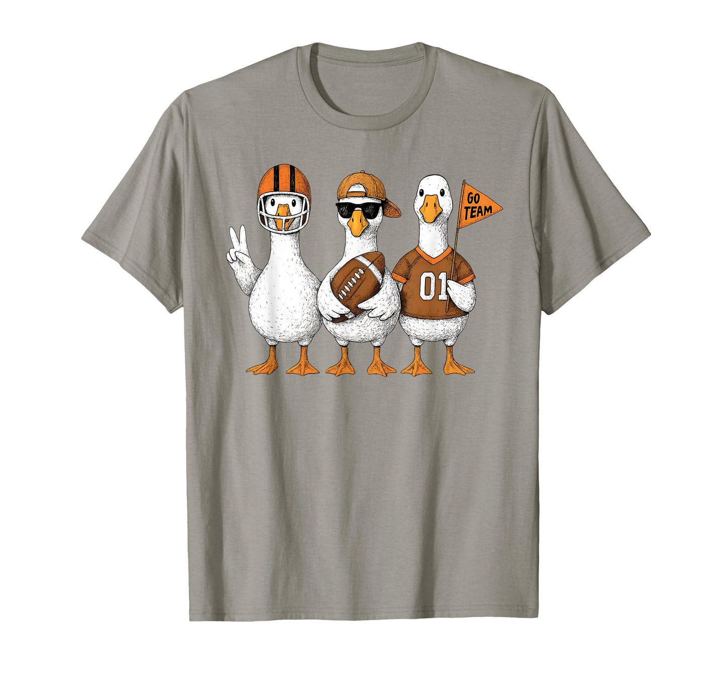Funny Silly Goose Football Game Day Touchdown Season T-Shirt