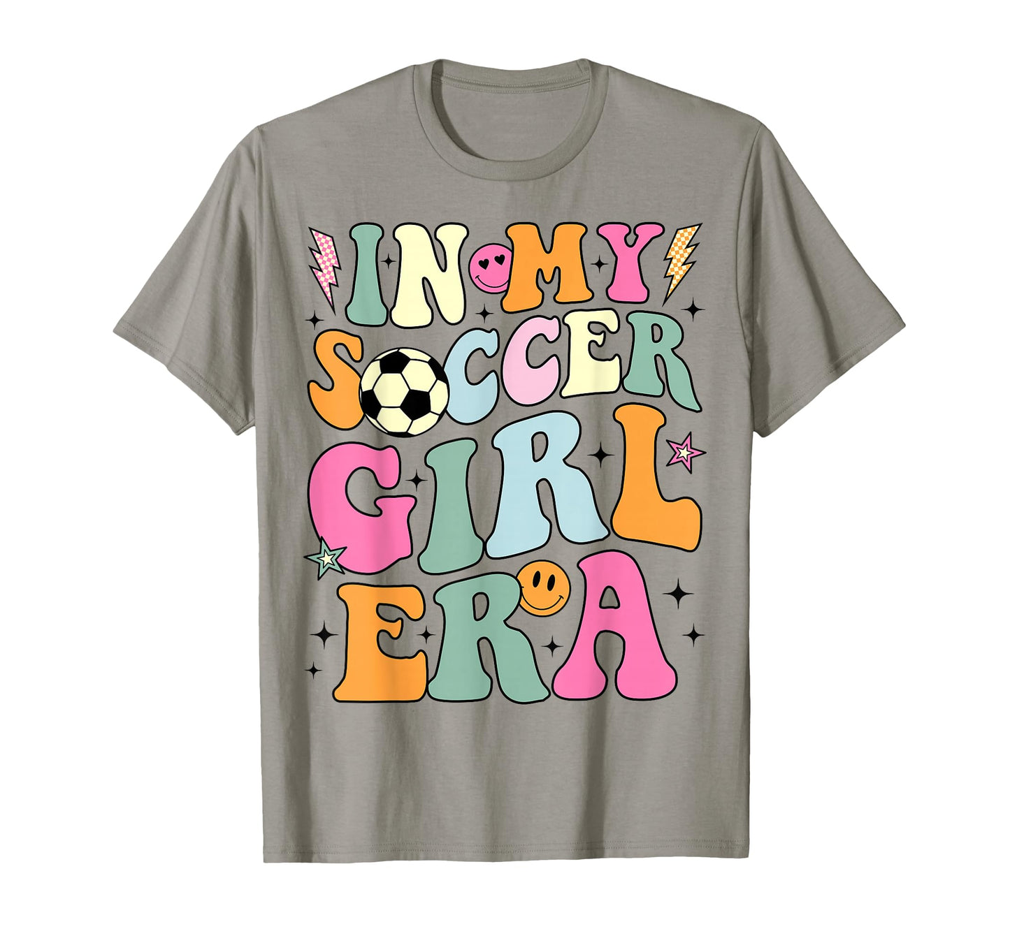 In My Soccer Girl Era Retro Groovy Soccer Girl T-Shirt