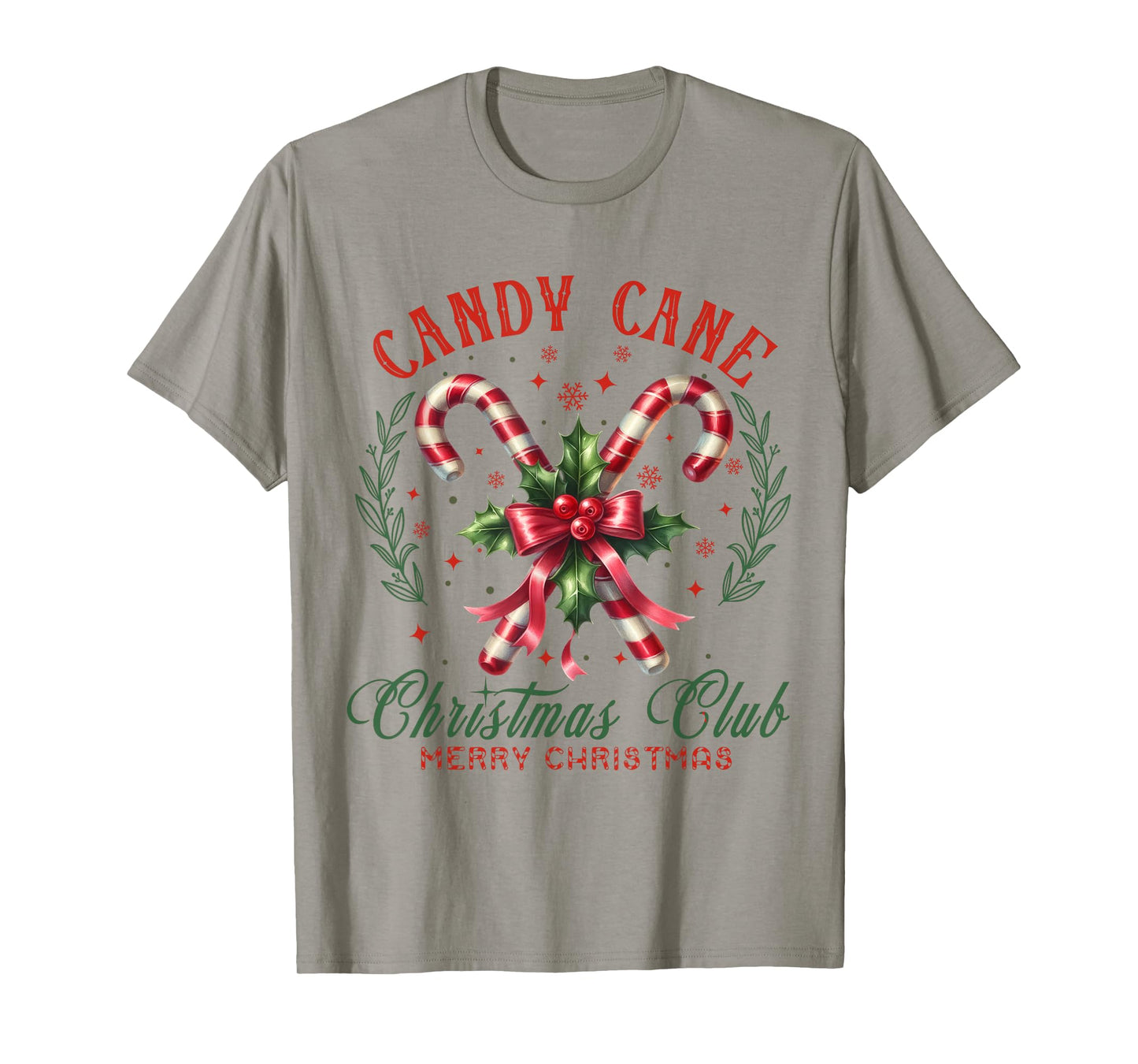 Christmas Holiday Season Xmas Candy Cane Christmas Club T-Shirt
