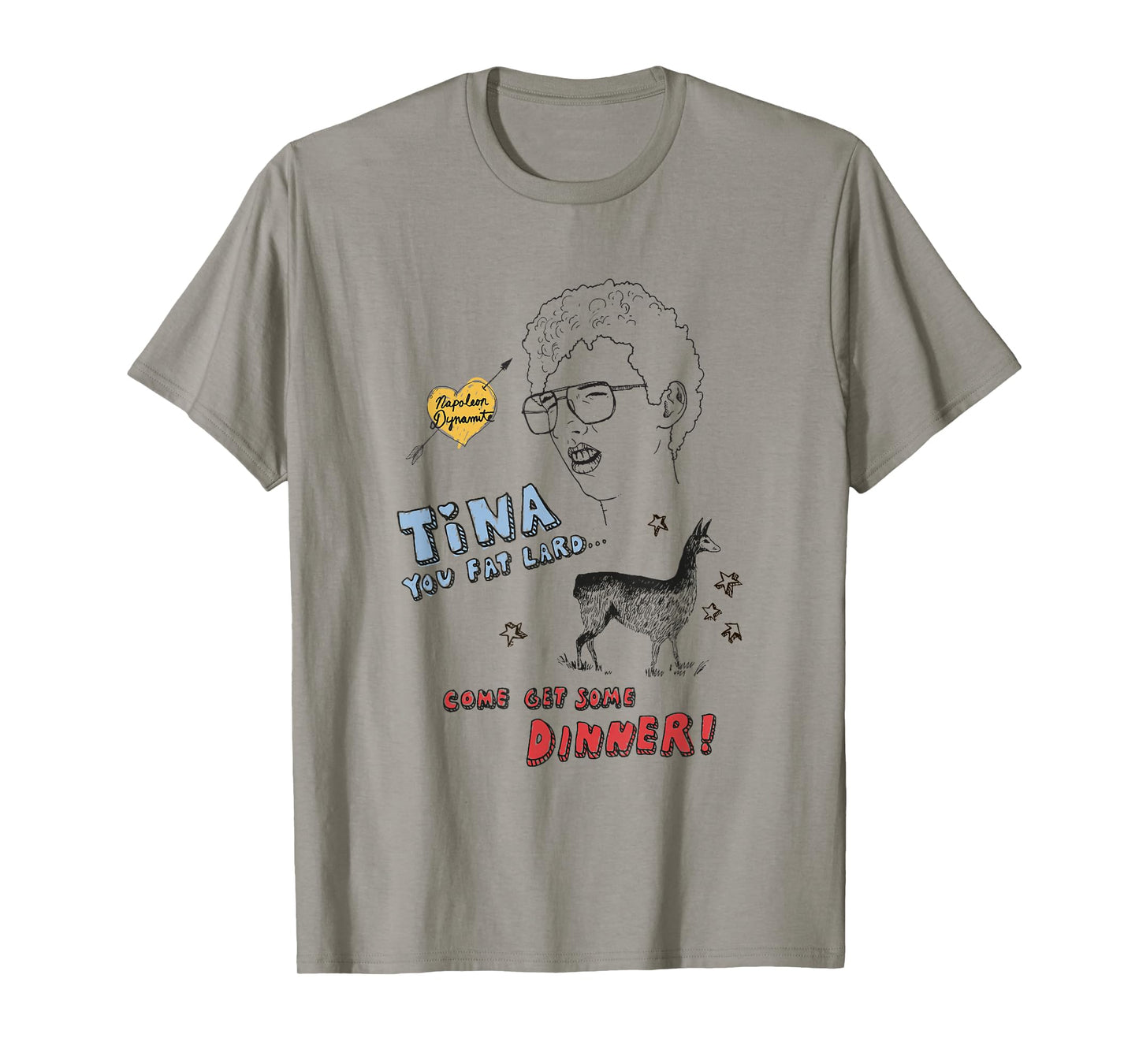 Napoleon Dynamite Tina Get Your Dinner Sketchbook T-Shirt