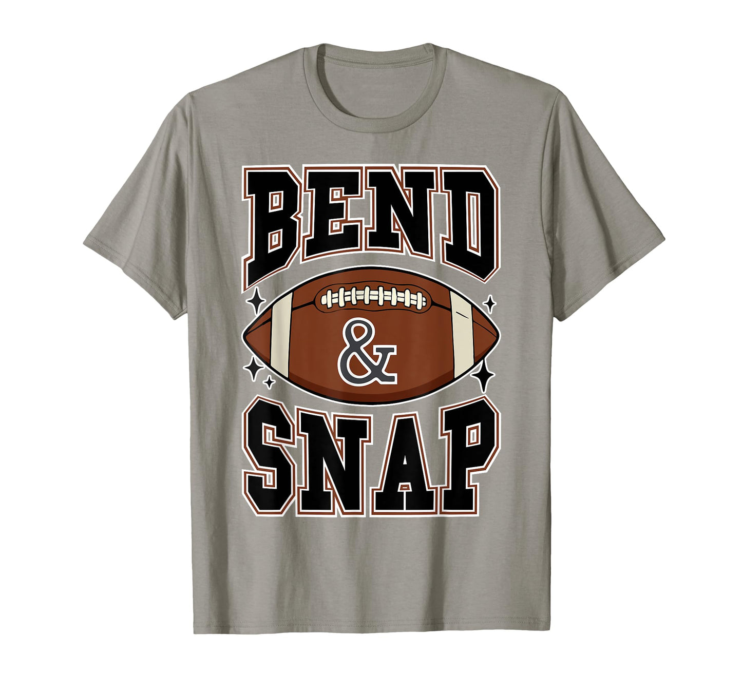 Funny Game Day Touchdown Season Cute Bend and Snap Football T-Shirt