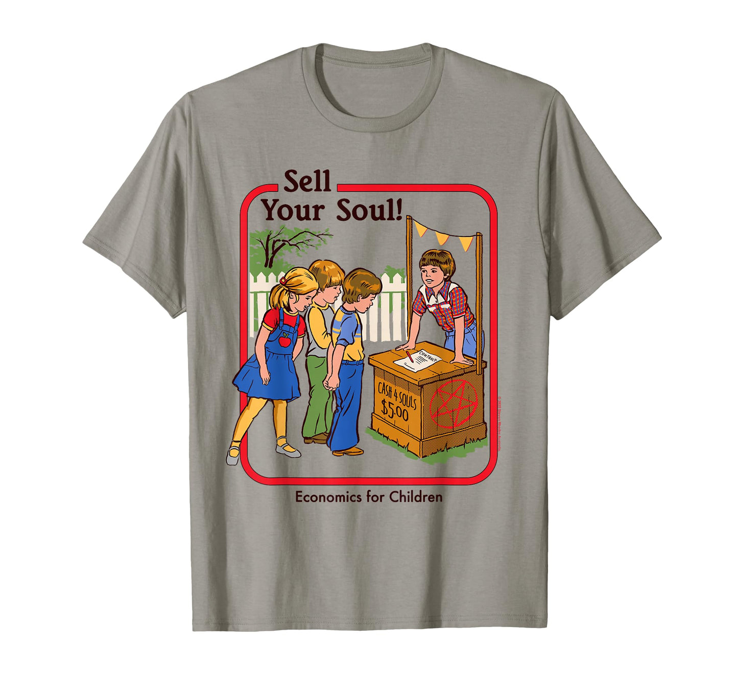 Sell Your Soul Sarcastic Retro Vintage Funny Adult Humor T-Shirt