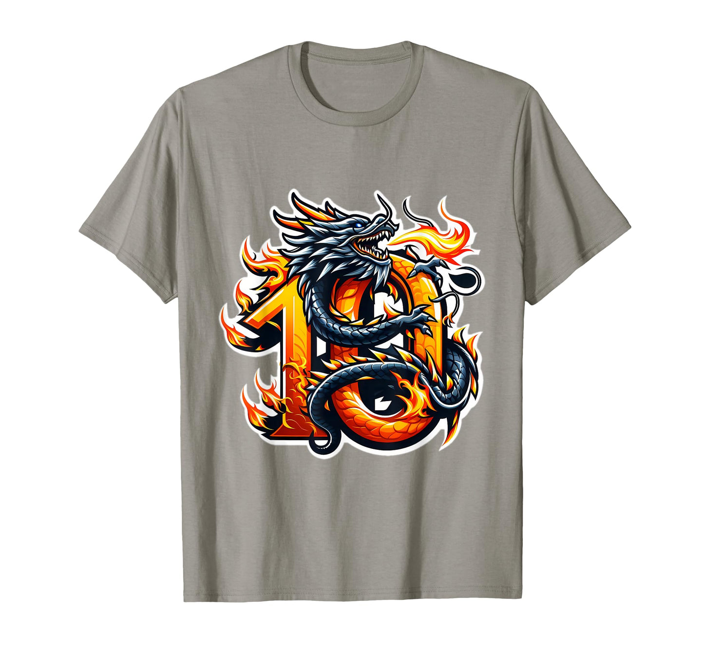 Turning 10 Years Old Dragon Birthday Party 10th Boy, Girl T-Shirt