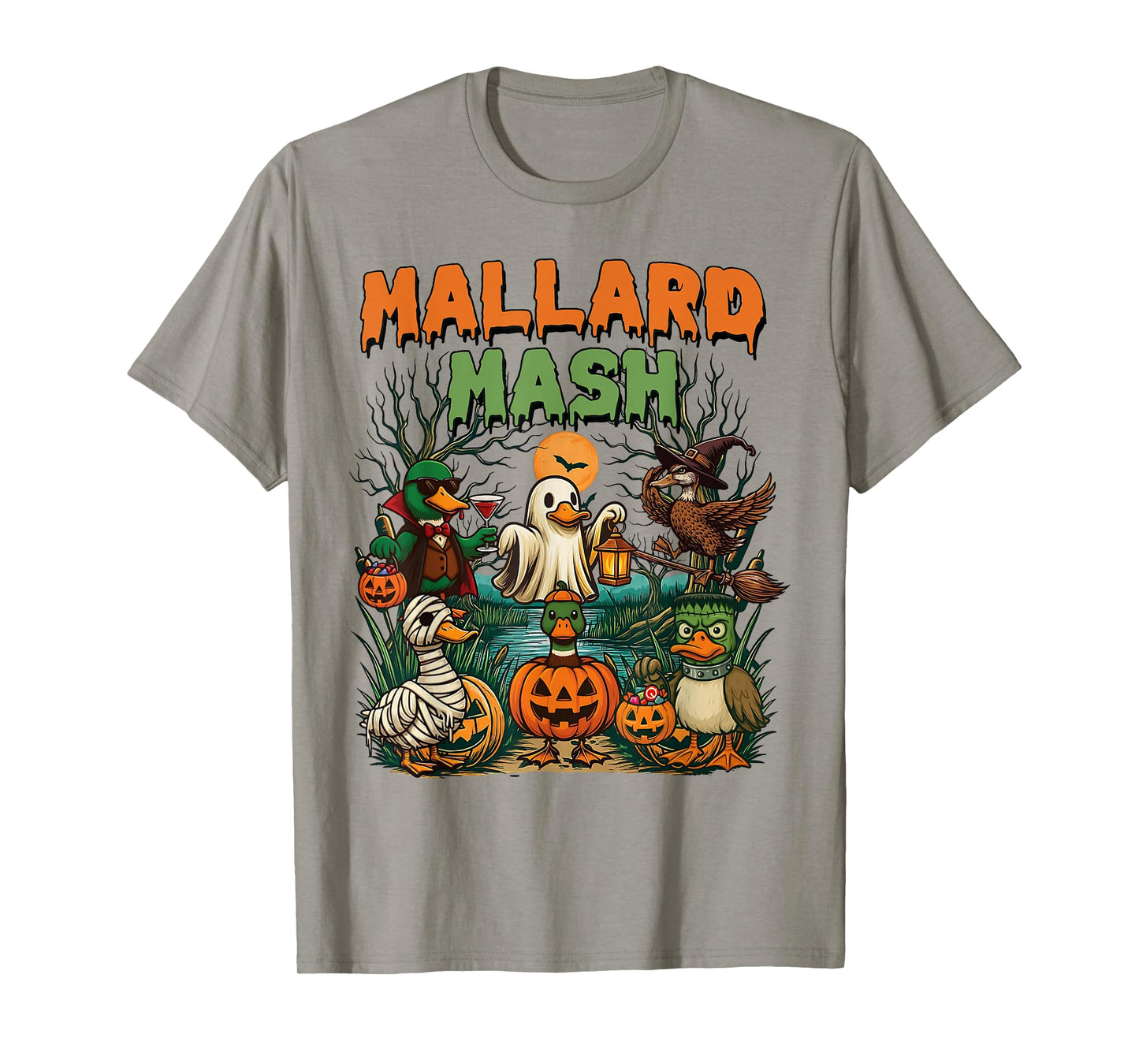 Hunting Halloween Costume Mallard Mash Funny Mallard Duck T-Shirt