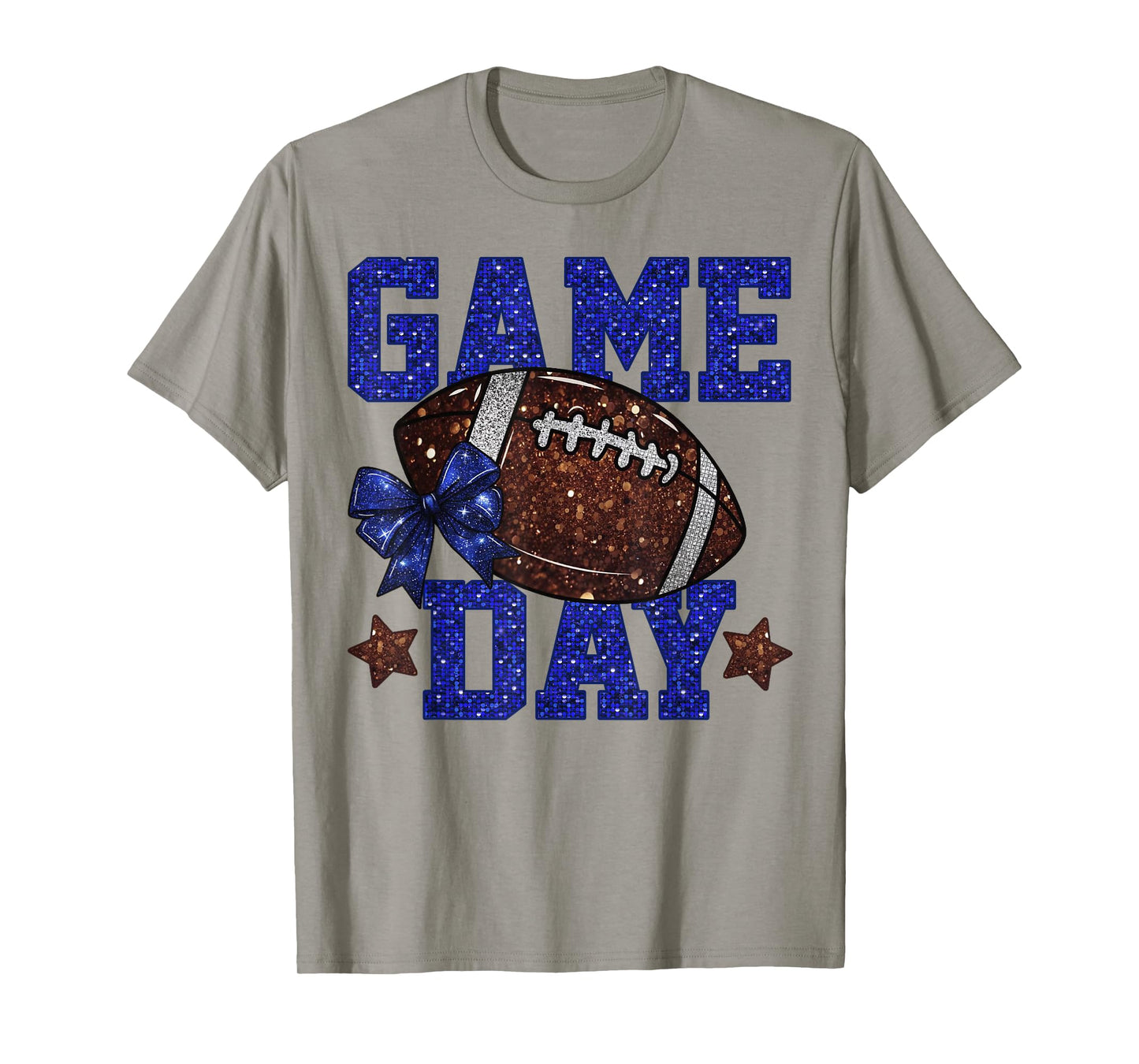 Game Day Football Bling Bling Game Day Vibes Football Lover T-Shirt