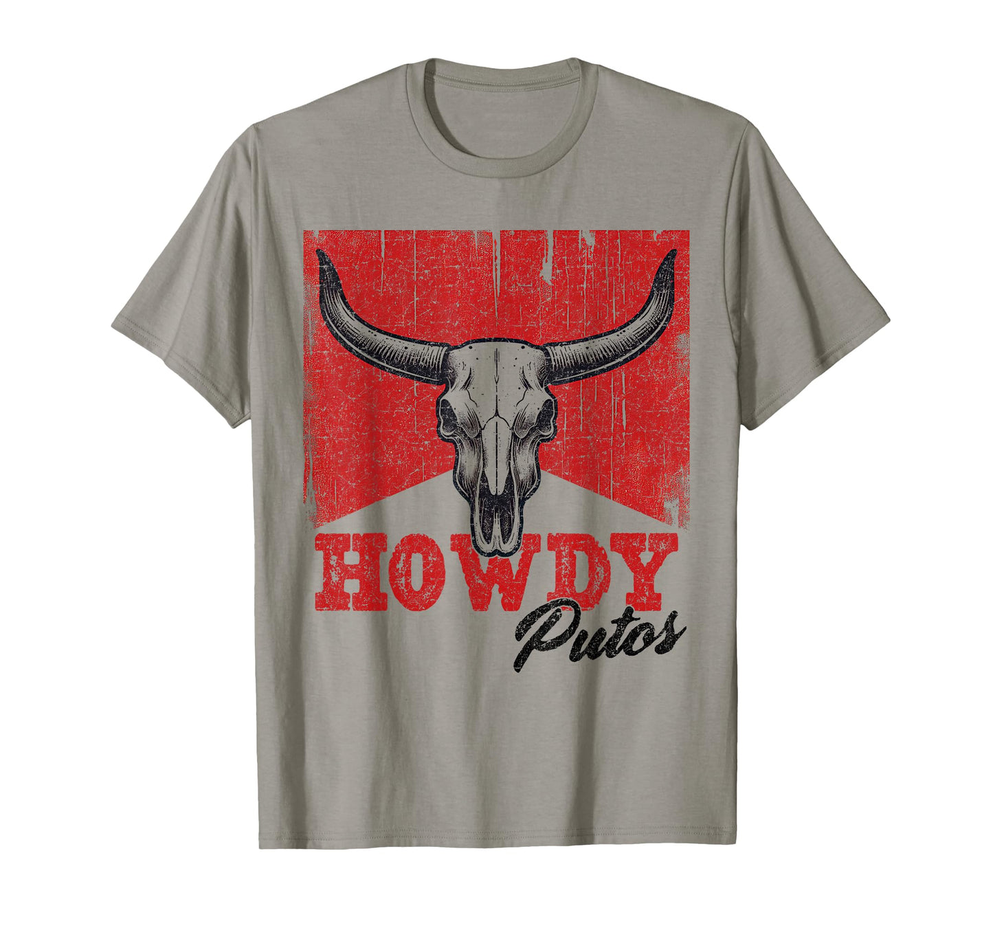 Howdy Putos Cool Retro Western Cowboy Vintage Funny sayings T-Shirt