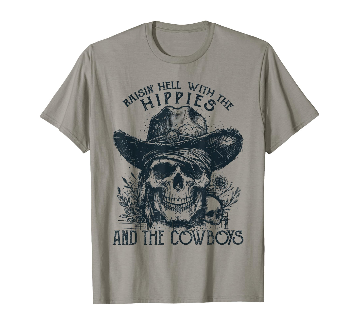 Raisin' Hell With The Hippies And The Cowboys Country T-Shirt