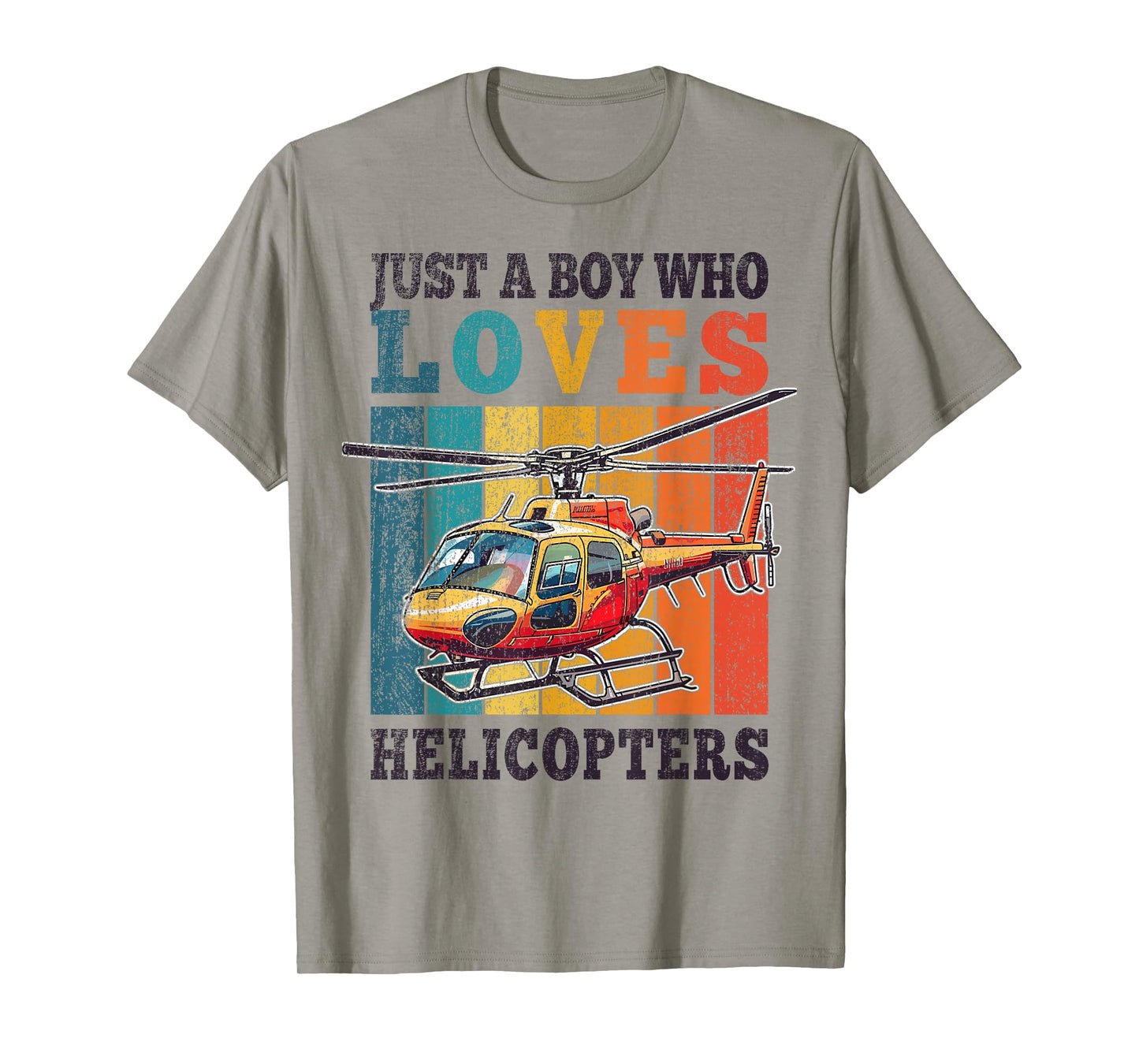 Helicopter Just A Boy Who Loves Helicopters Kid Boys Toddler T-Shirt