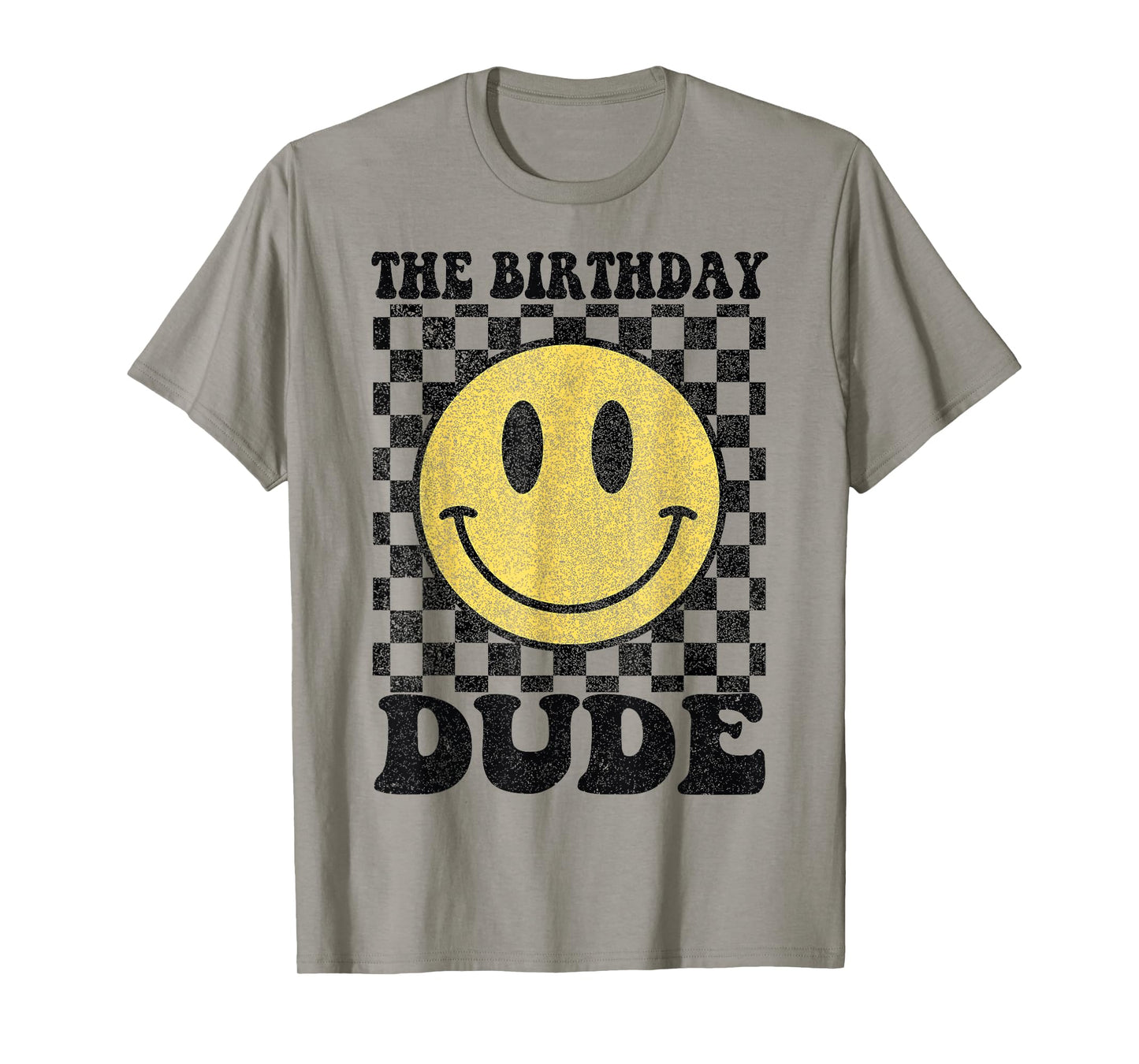 The Birthday Dude Happy Face 1st Birthday Party Matching T-Shirt