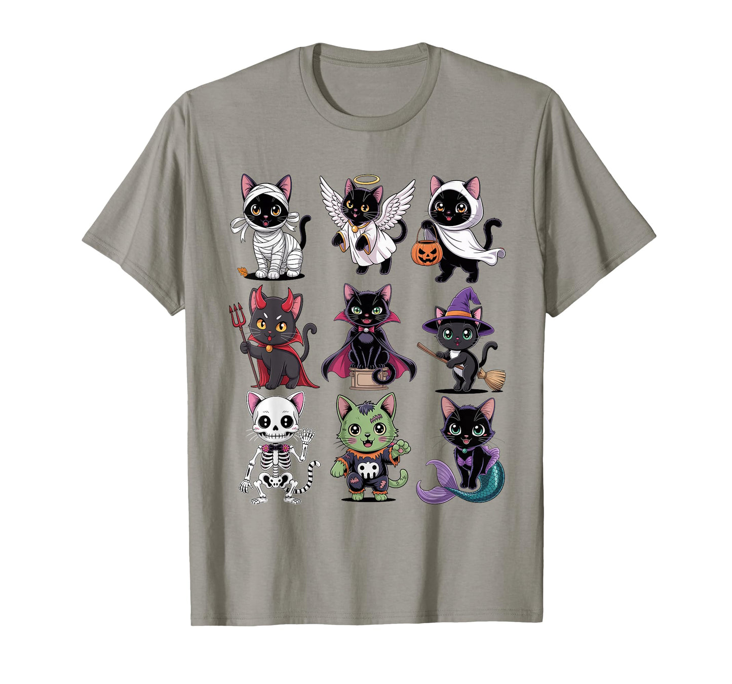 Halloween Cat T-Shirt - Spooky Kittens Costume T-Shirt