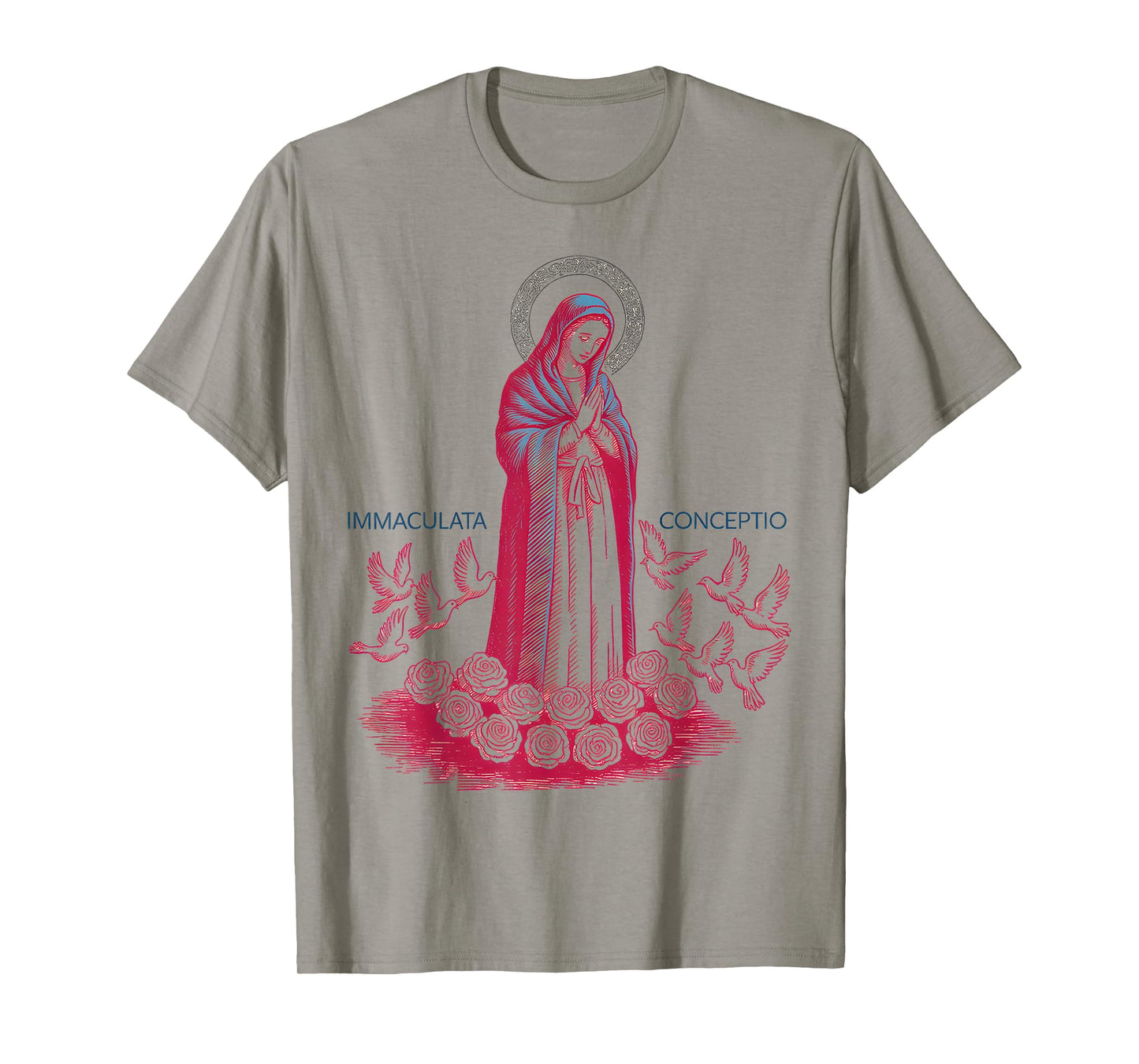 Immaculata Conception Virgin Mary Catholic Religious Artwork T-Shirt