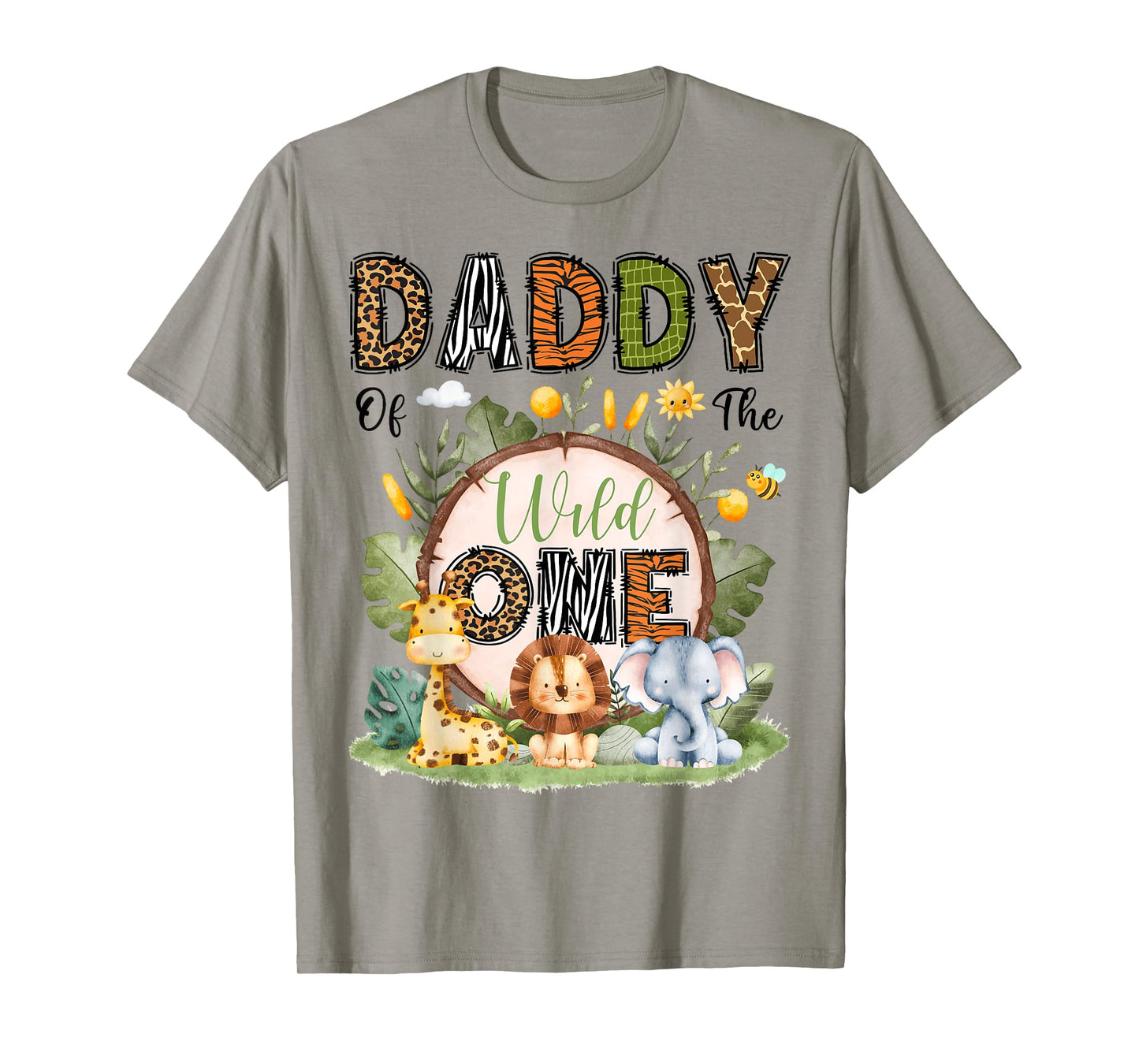 Daddy Of The Wild One 1St Birthday Boy Safari Jungle T-Shirt