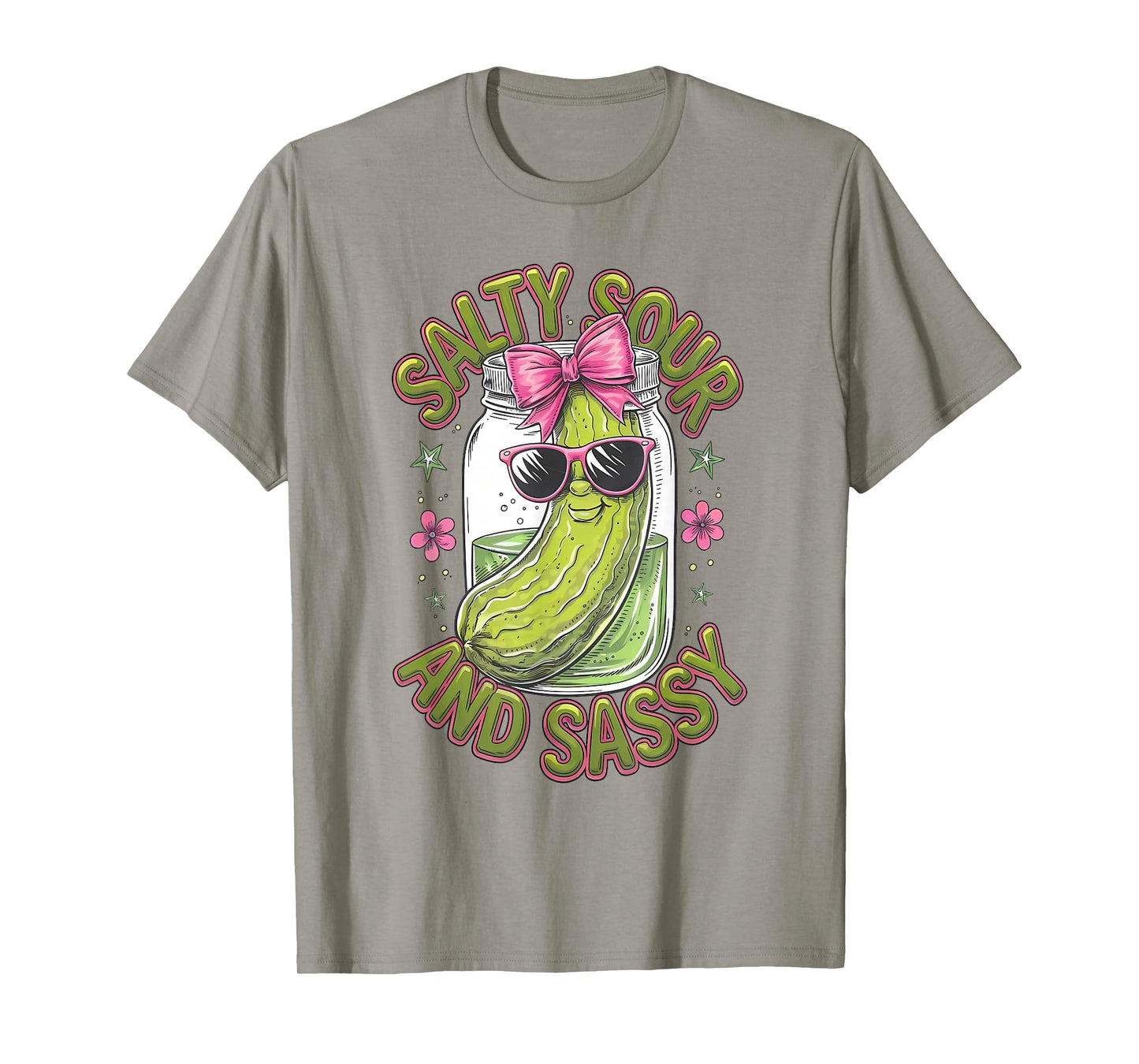 Canned Pickle Coquette Bows With Cute Pickle Jar Girl Women T-Shirt