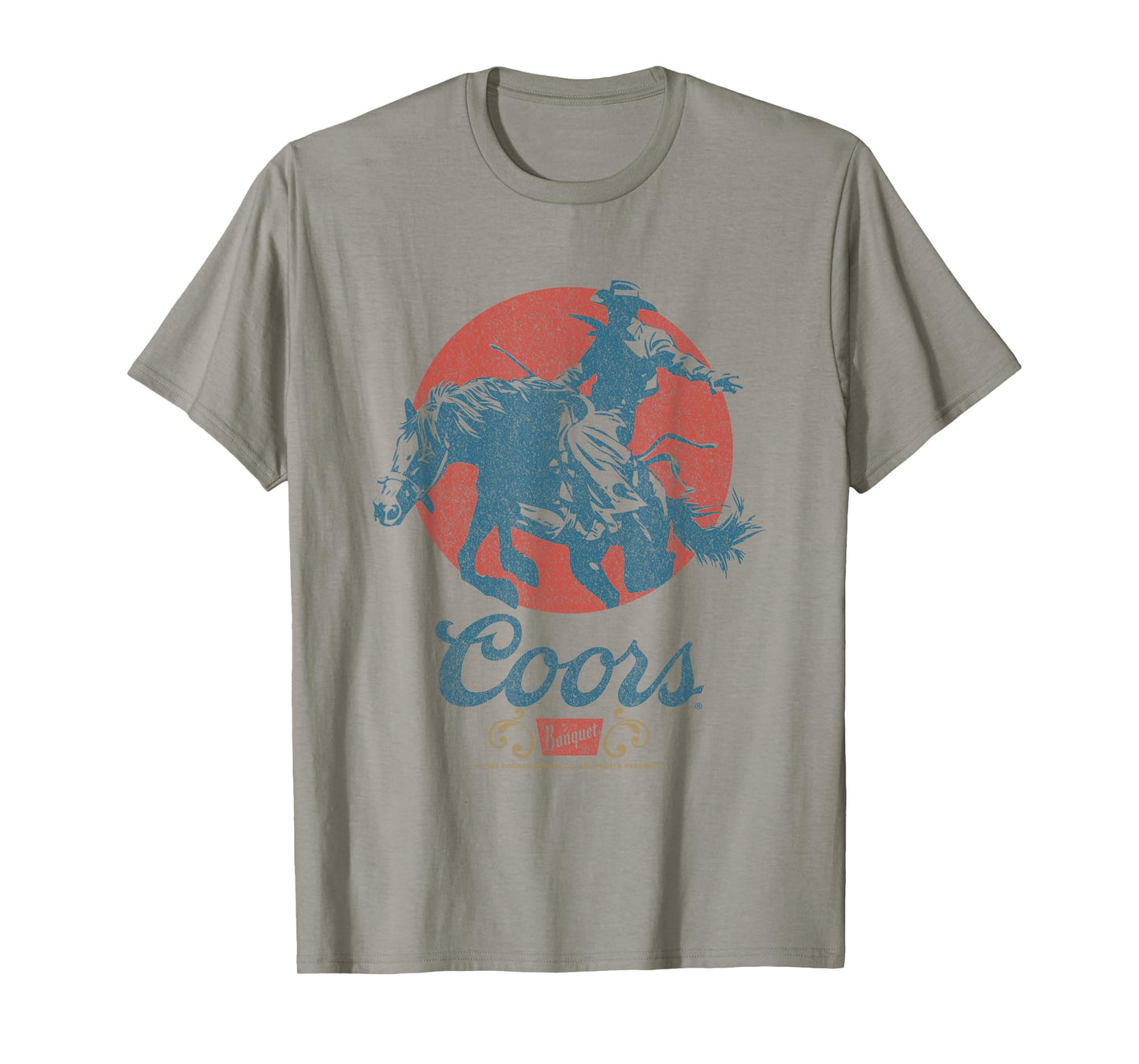 Coors Longhorn Banquet Vintage Rodeo Label T-Shirt