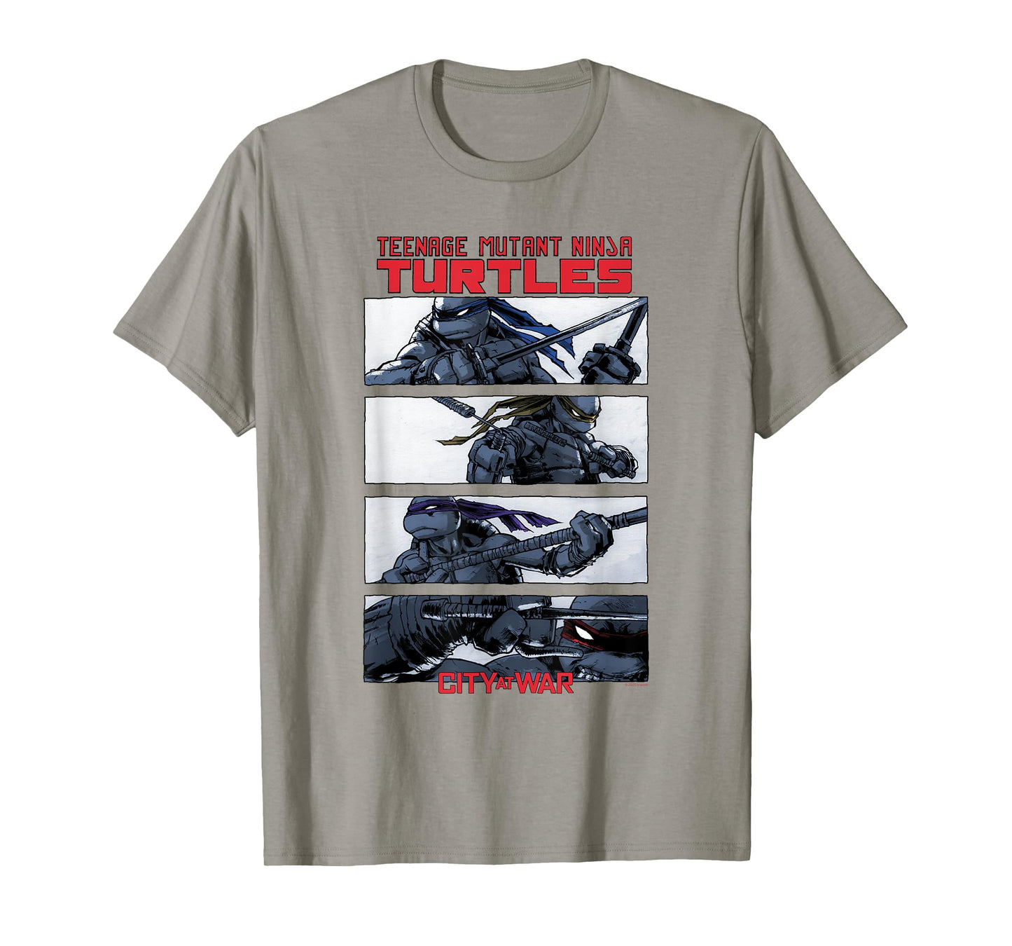 Teenage Mutant Ninja Turtles City at War Panels Comic T-Shirt