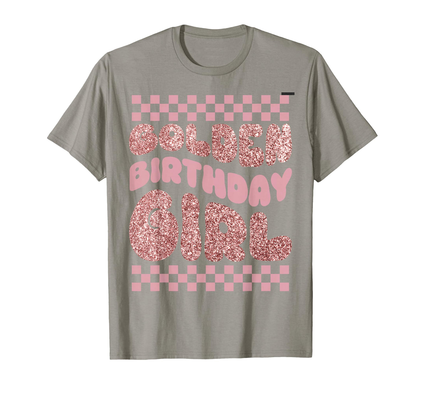 Golden Birthday Girl Bday Toddlers Birthday Party Decoration T-Shirt