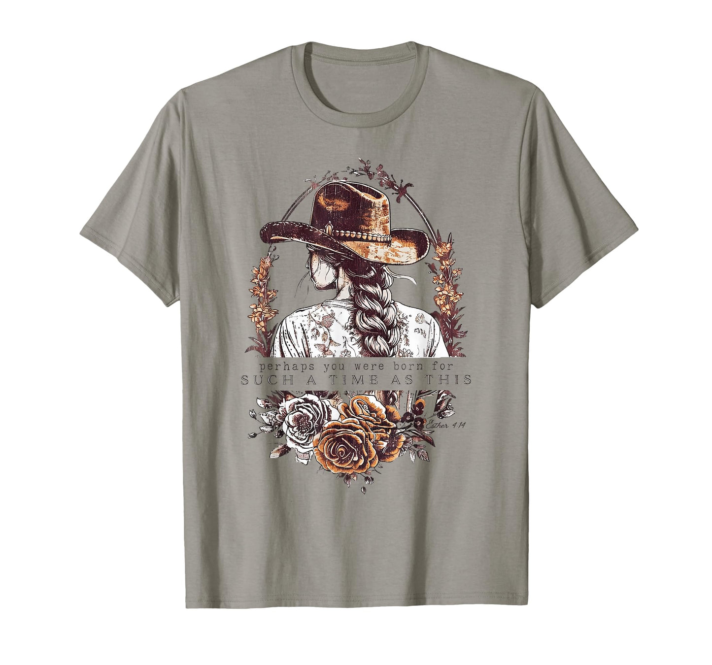Western Esther 4:14 For Such a Time as This Vintage Cowgirl T-Shirt