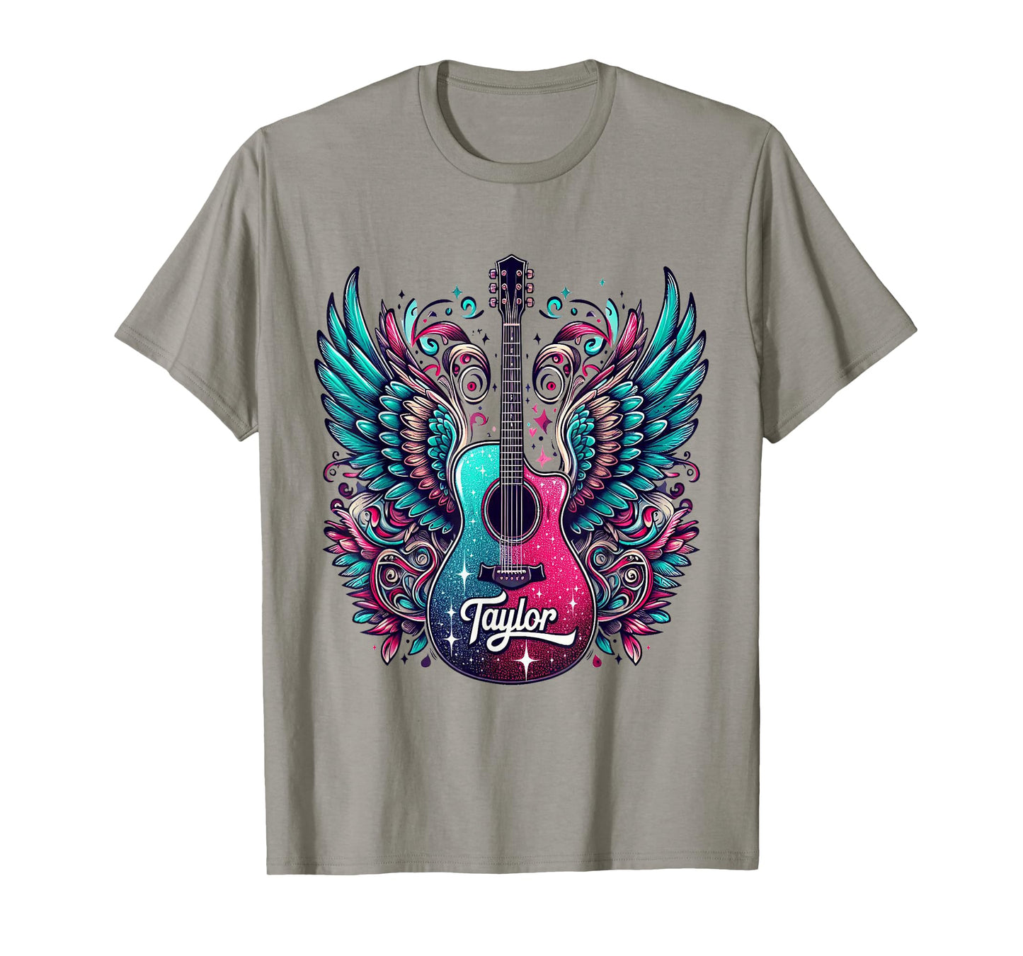 Girl Retro Taylor First Name Personalized Groovy 80's T-Shirt