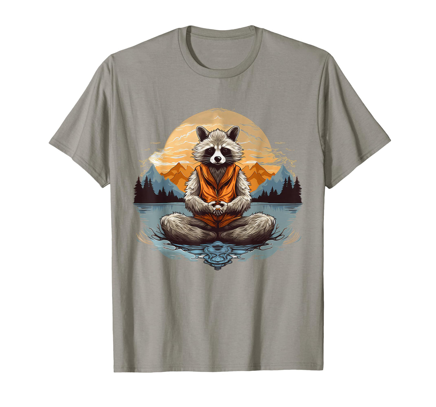 Racoon Meditation Yoga T-Shirt