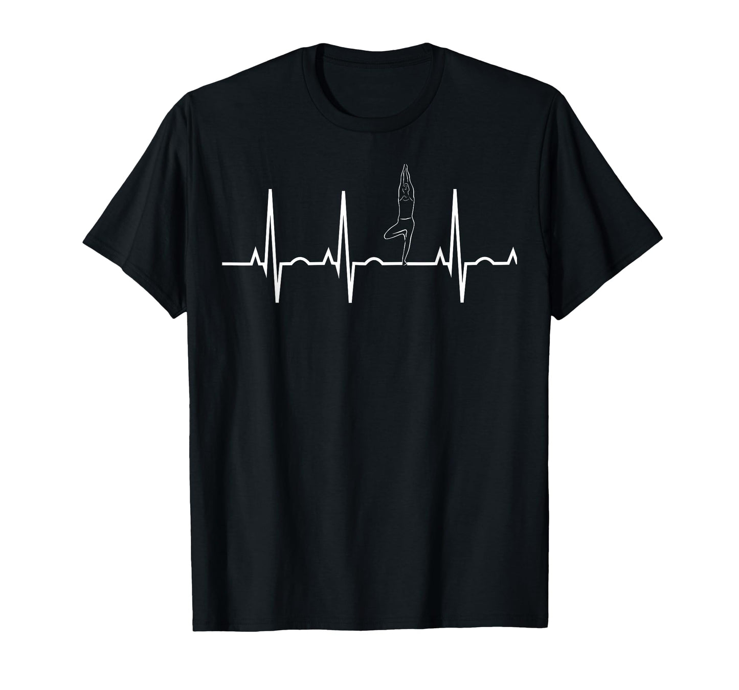 Yoga Heartbeat Shirt - Perfect Yoga Tree Pose T-Shirt T-Shirt