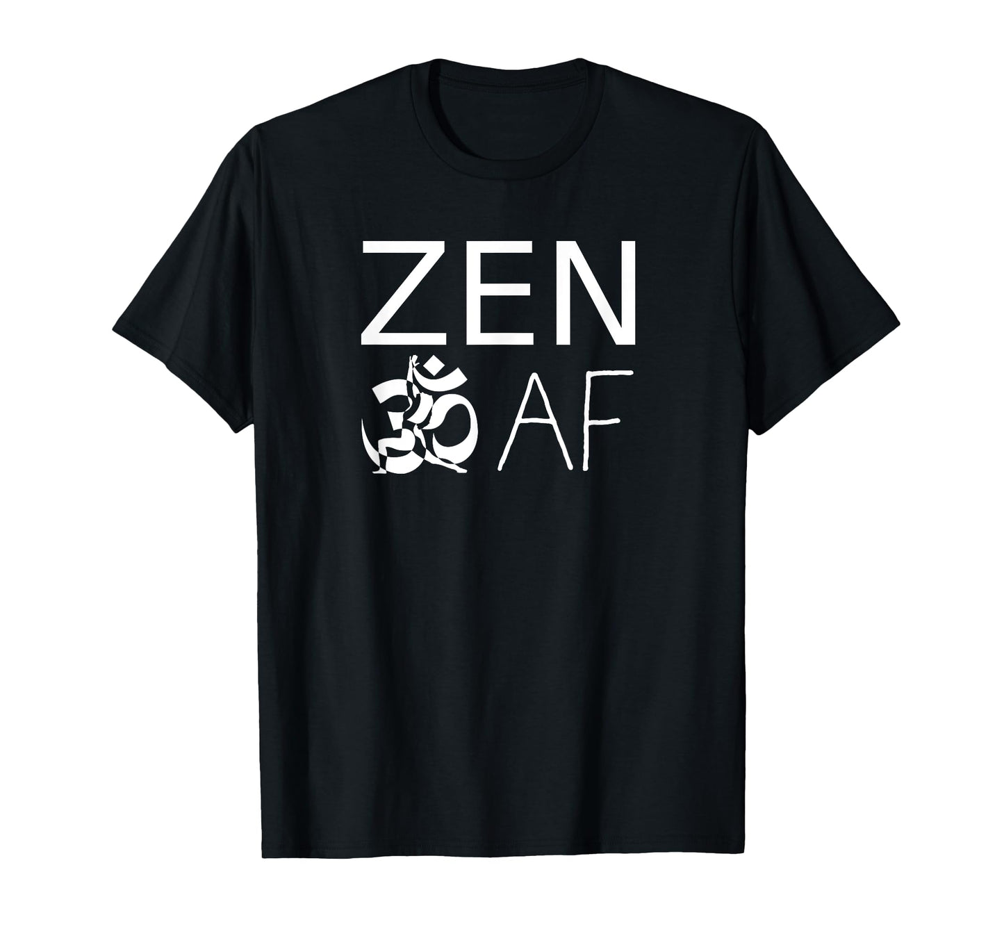 ZEN AF Ohm Sign Yoga Warrior T-Shirt
