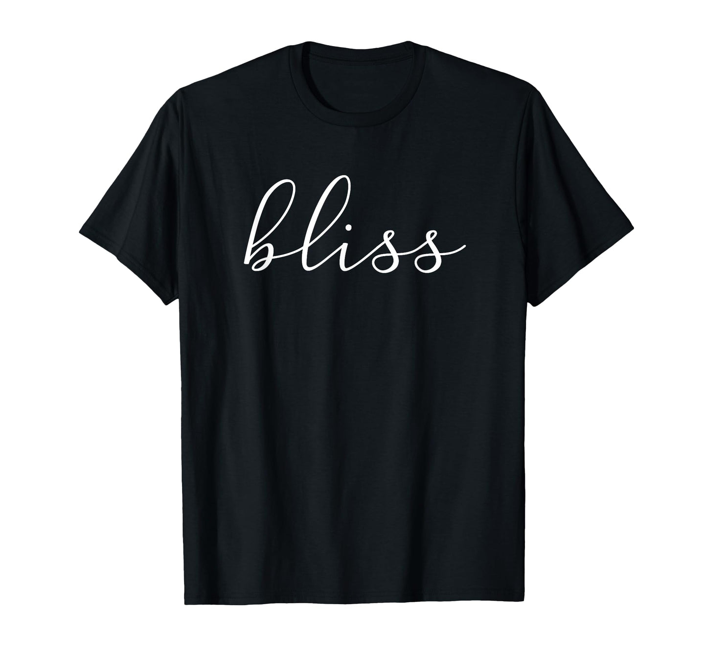BLISS T-shirt Script Font Yoga T-Shirt