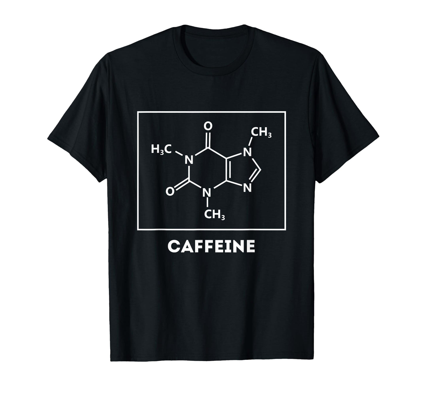 Caffeine Molecule Chemical Formula For Coffee lover Funny T-Shirt