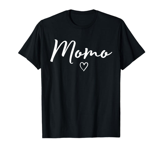 Momo Gifts For Women Grandma Heart Mother's Day Momo T-Shirt